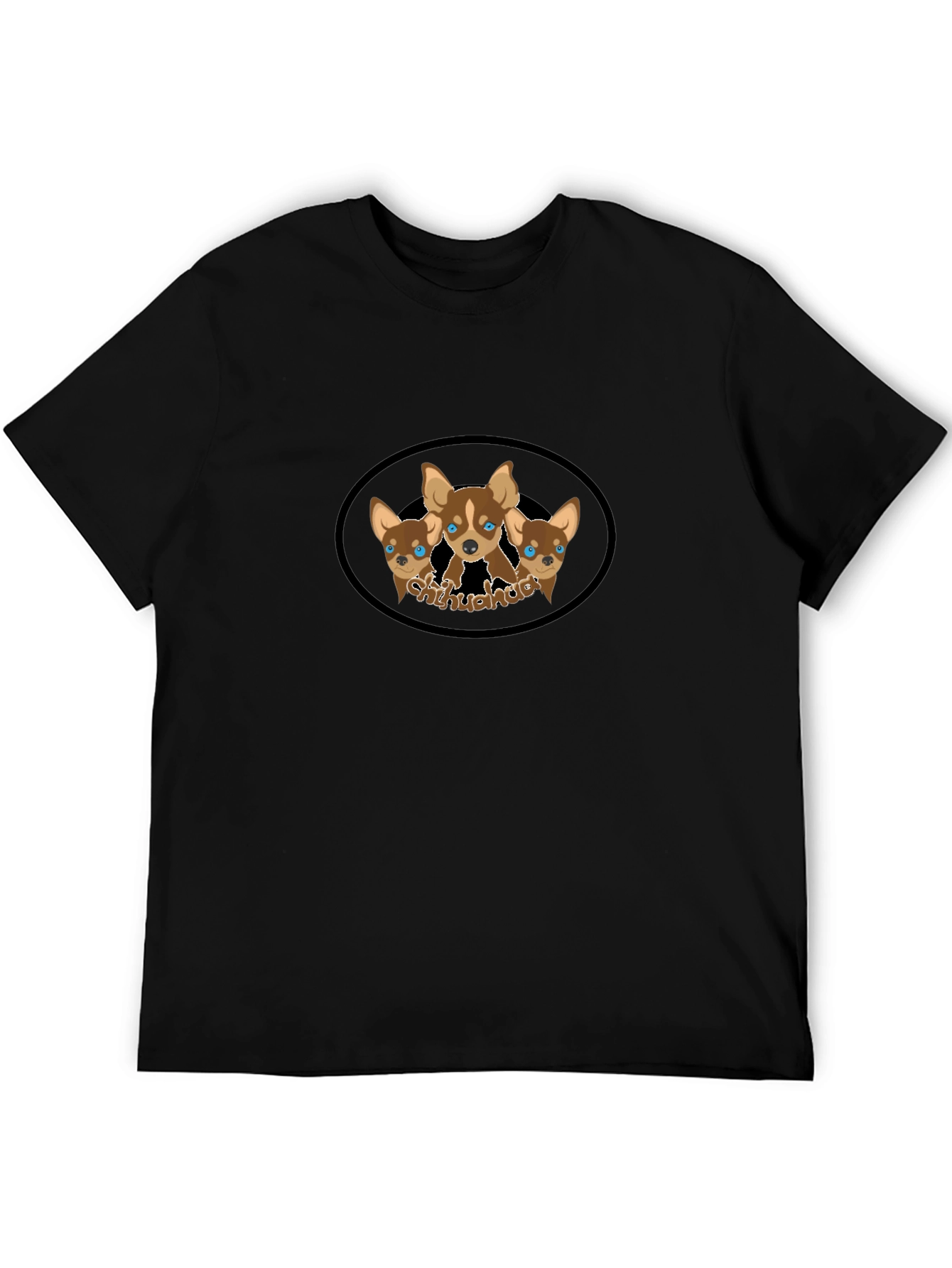 Chihuahua Dog Lover Graphic Tee - Black