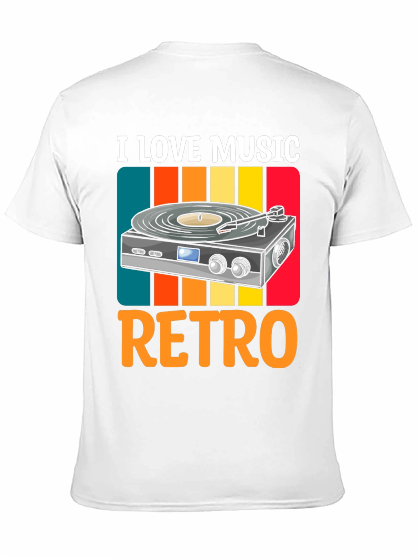 Retro Music Lover Graphic T-Shirt