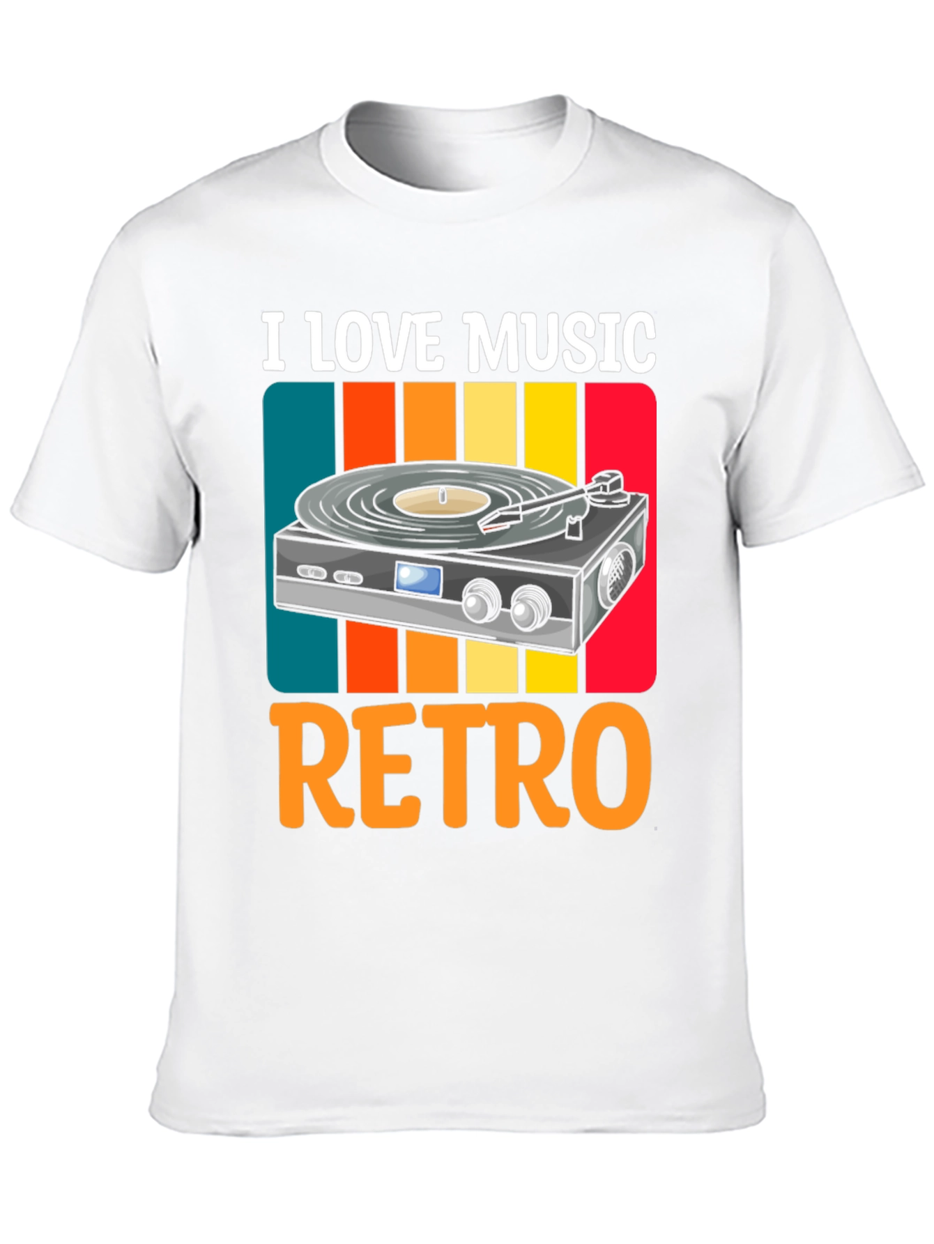 Retro Music Lover Graphic T-Shirt