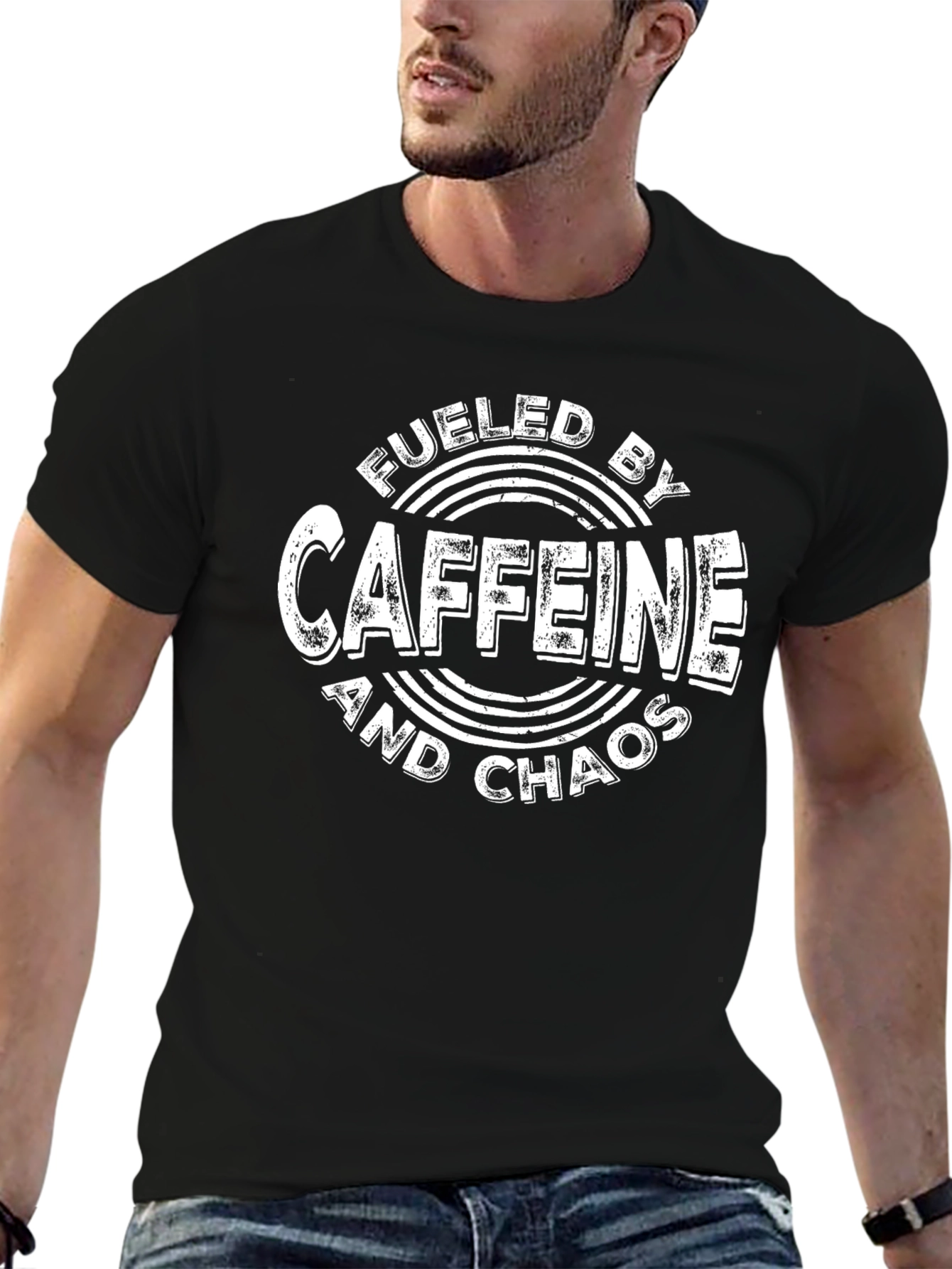 Fueled by Caffeine & Chaos Graphic Tee