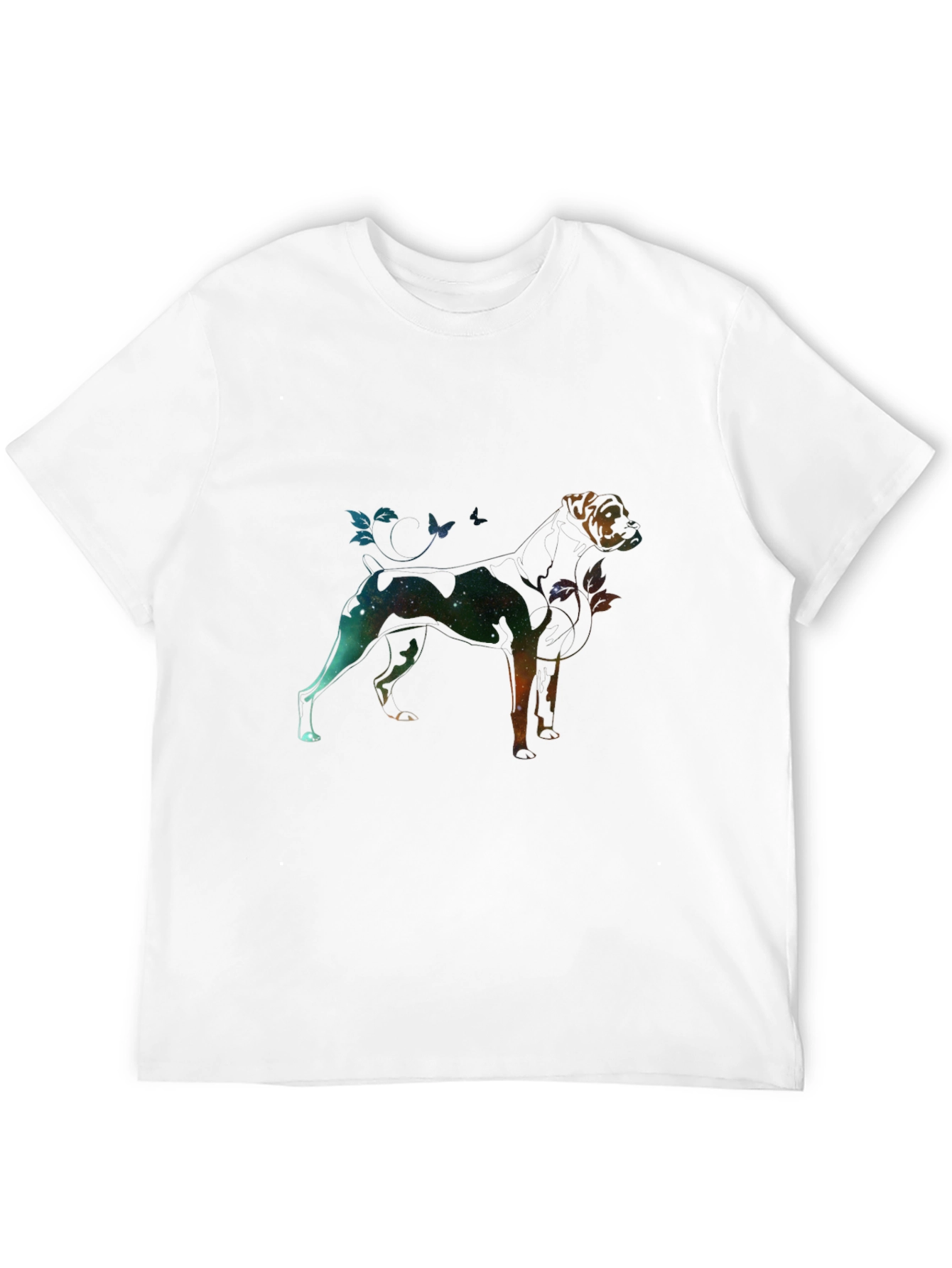 Galaxy Dog Graphic Tee - Black Unisex T-Shirt