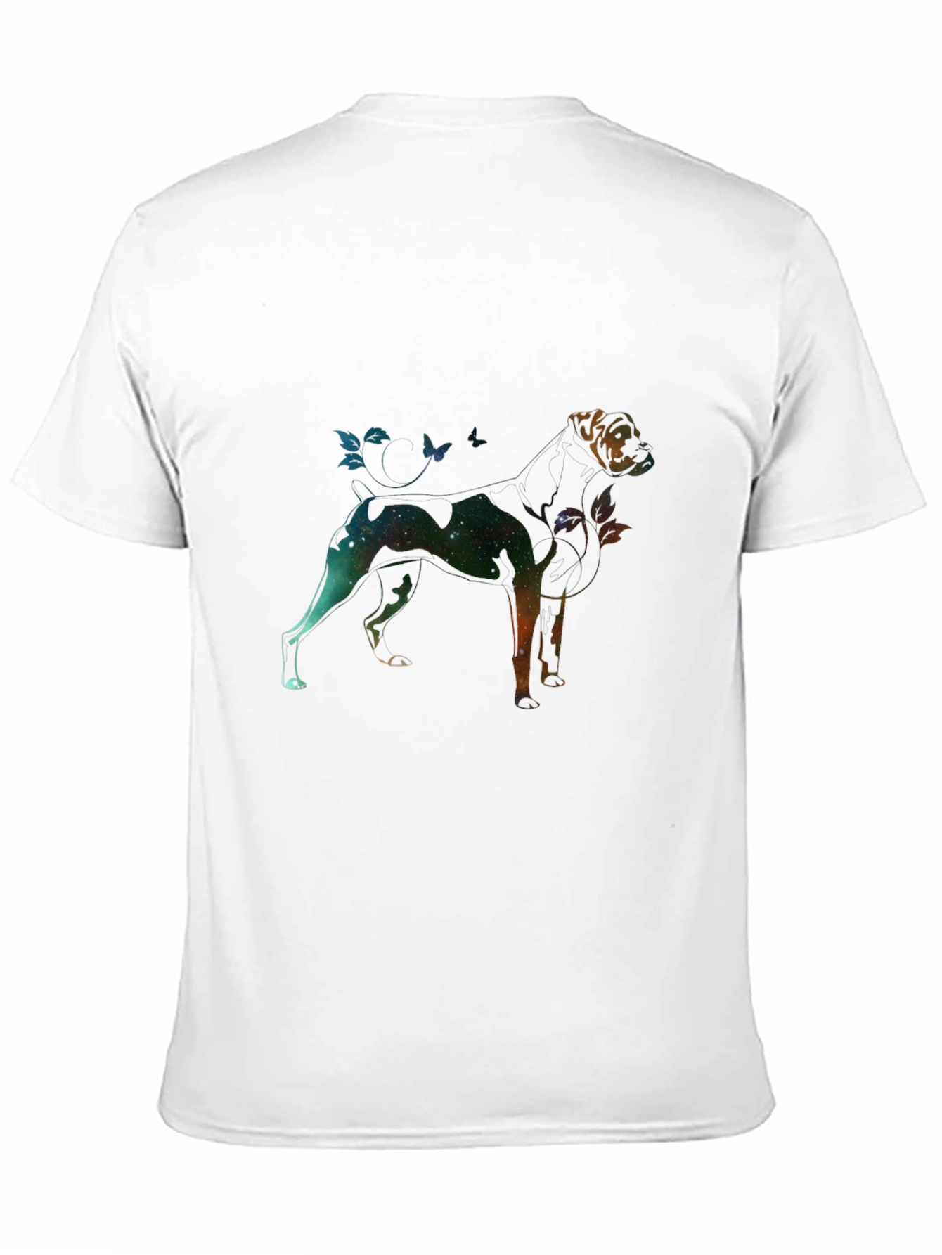 Galaxy Dog Graphic Tee - Black Unisex T-Shirt