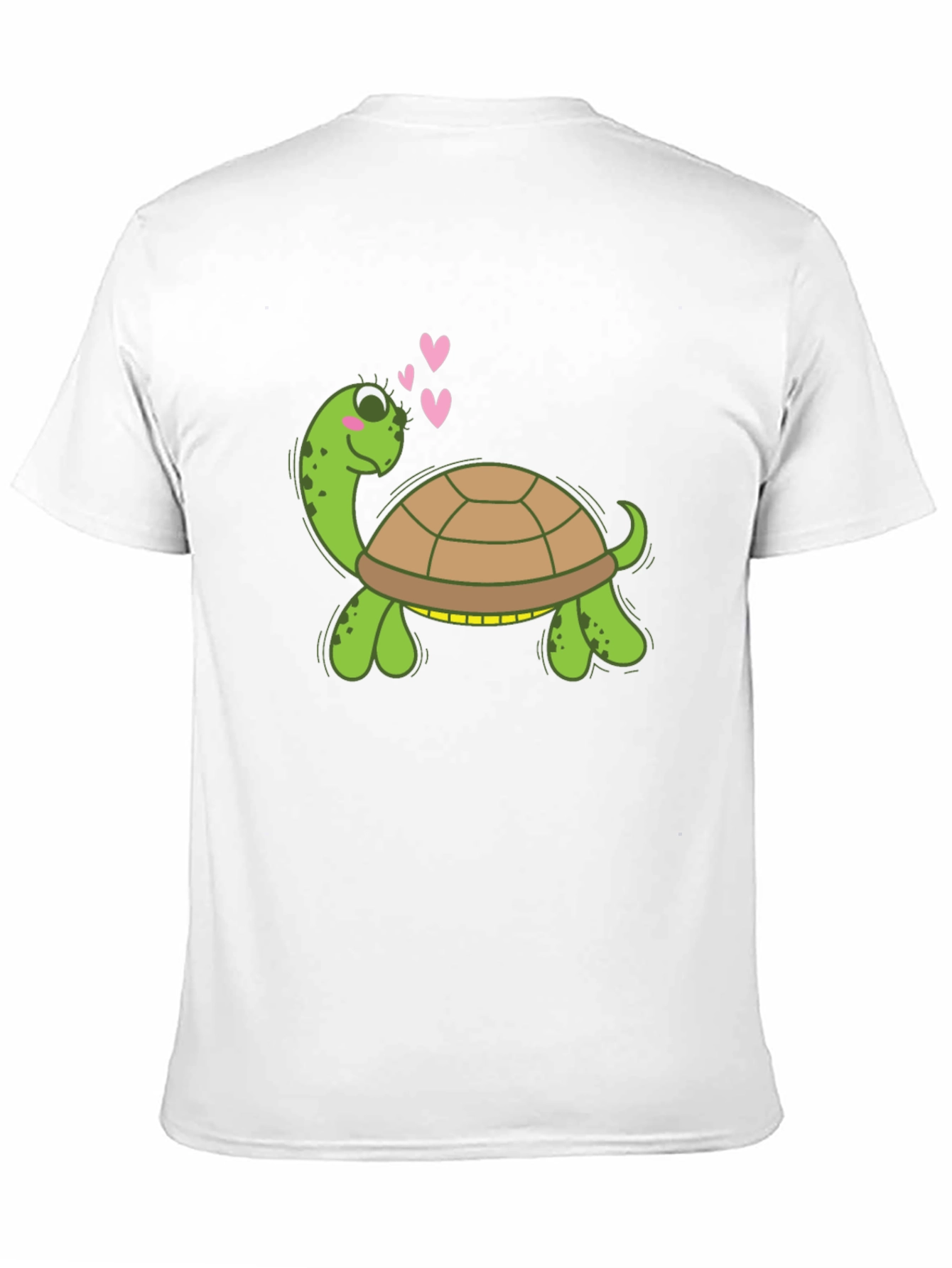 Cute Turtle Graphic Tee - Black Crewneck Shirt