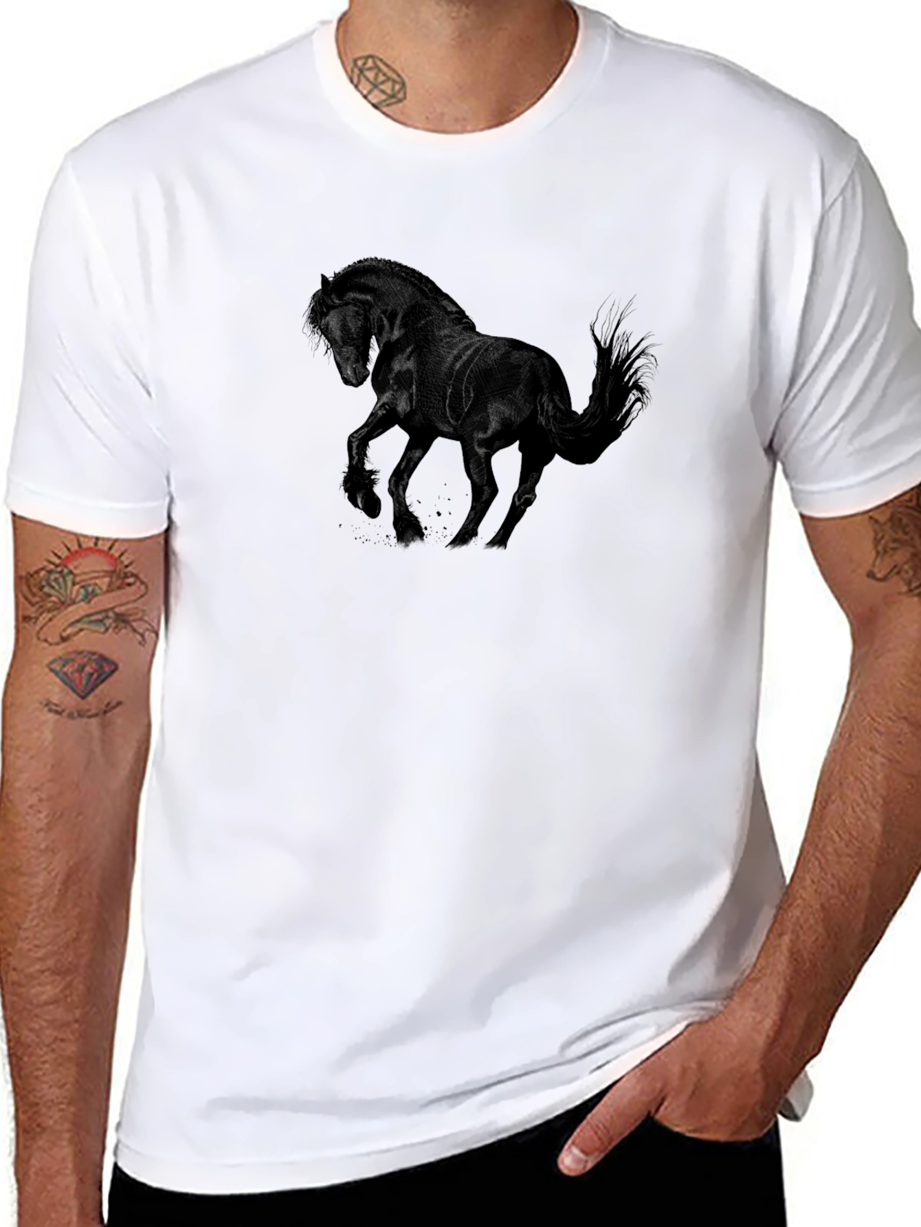 Black Horse Graphic Tee