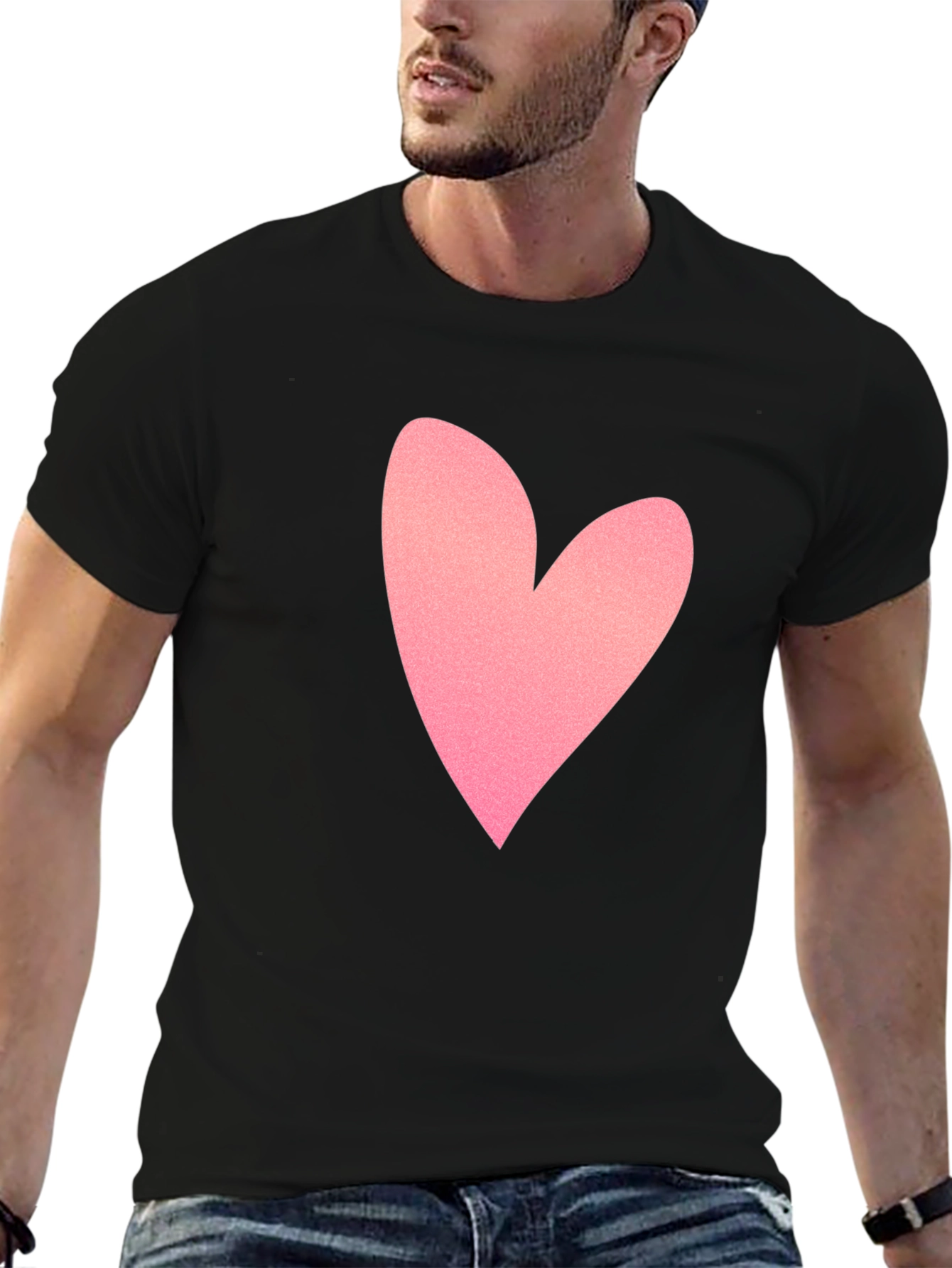 Heart Graphic Tee - Classic Black T-Shirt