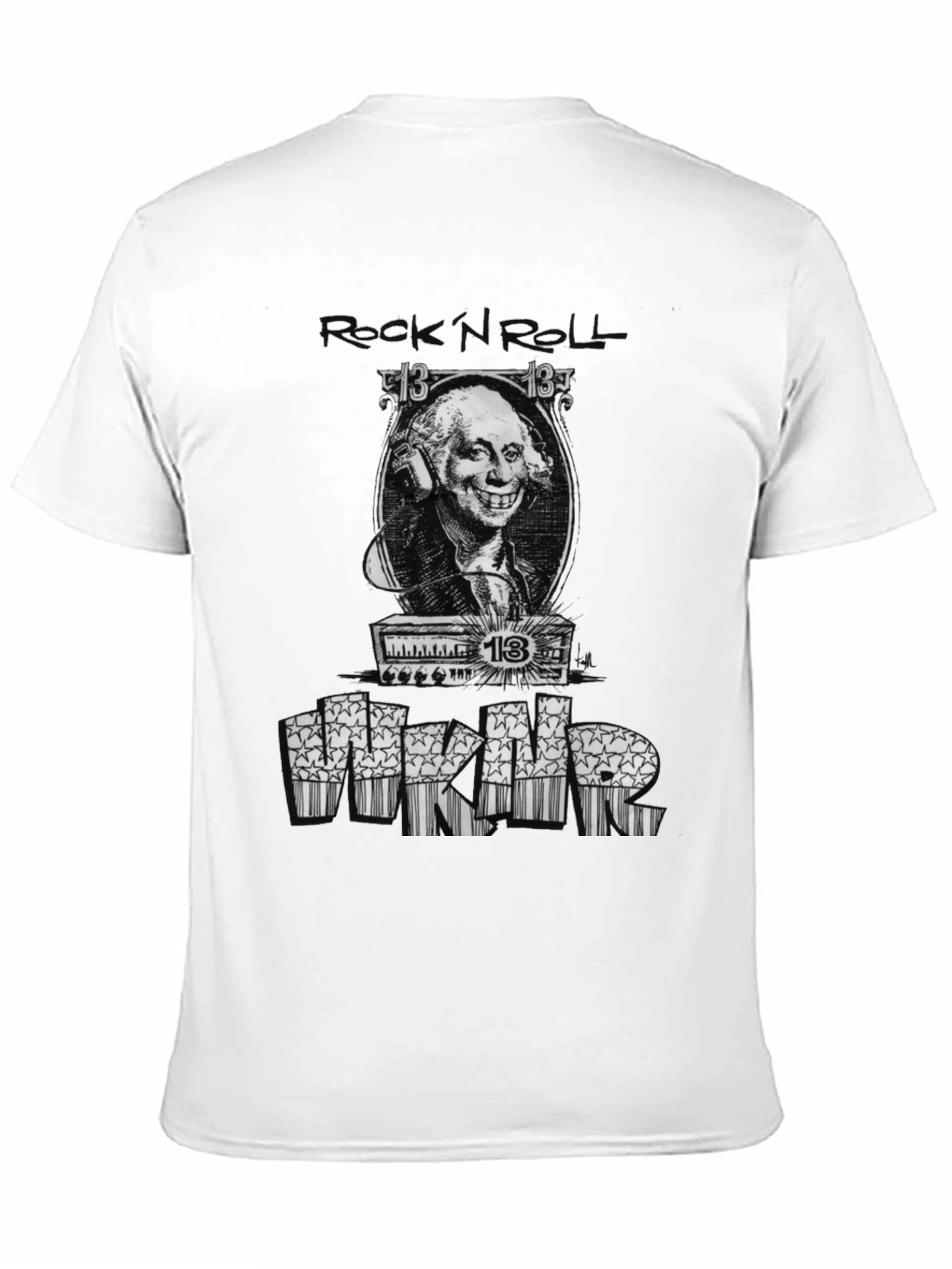 Rock N Roll Washington Graphic Tee - Black