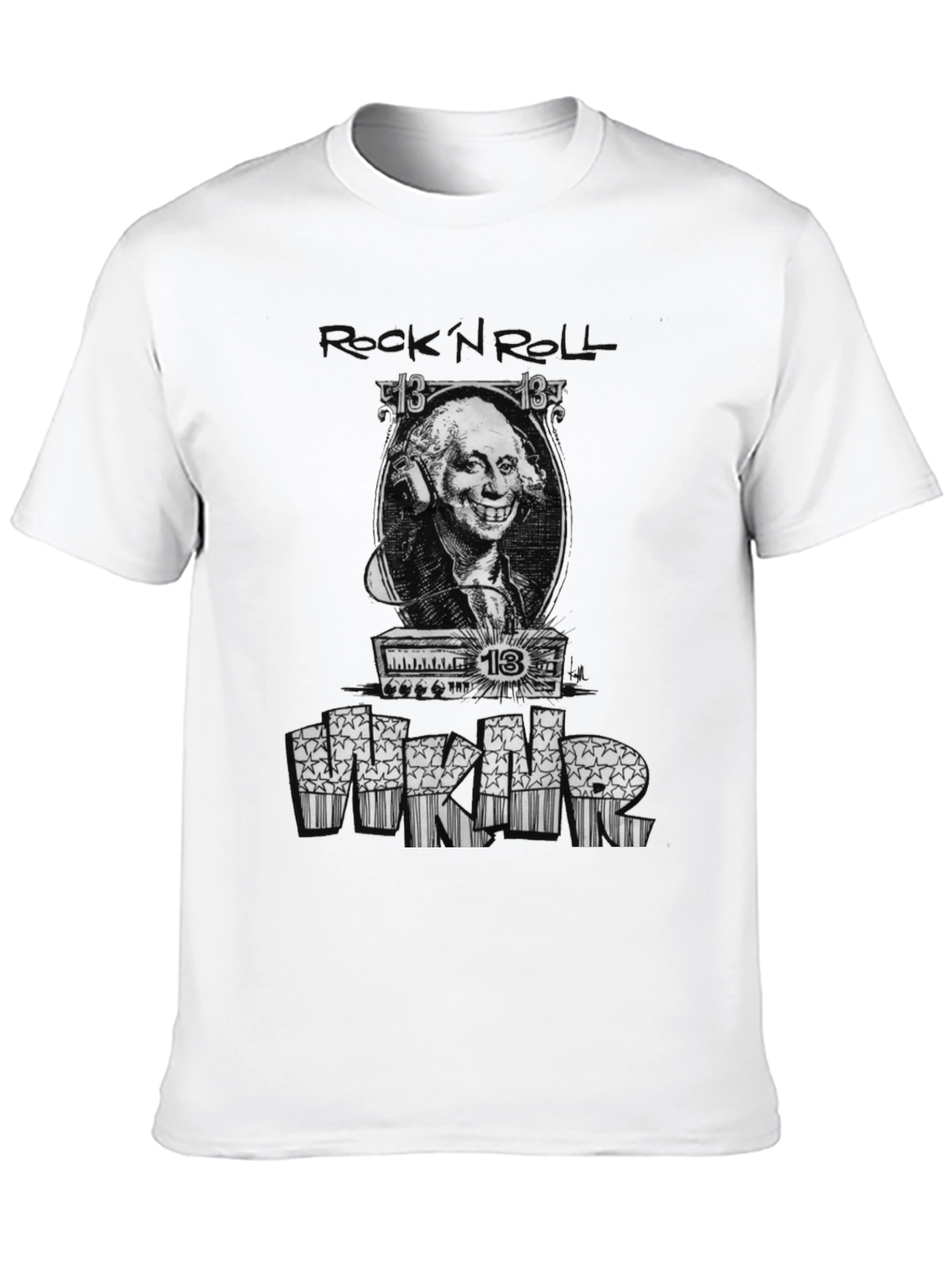 Rock N Roll Washington Graphic Tee - Black