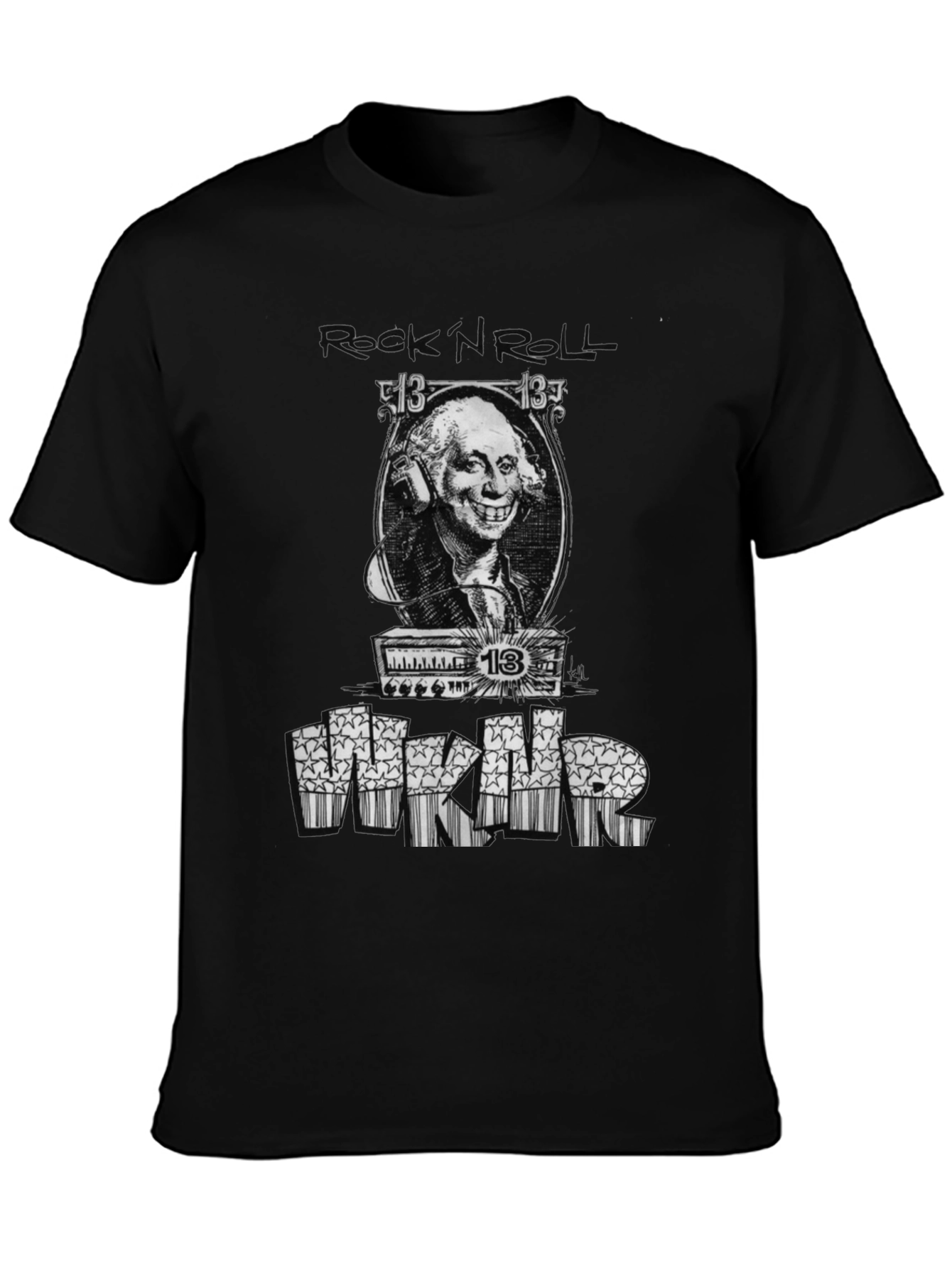 Rock N Roll Washington Graphic Tee - Black
