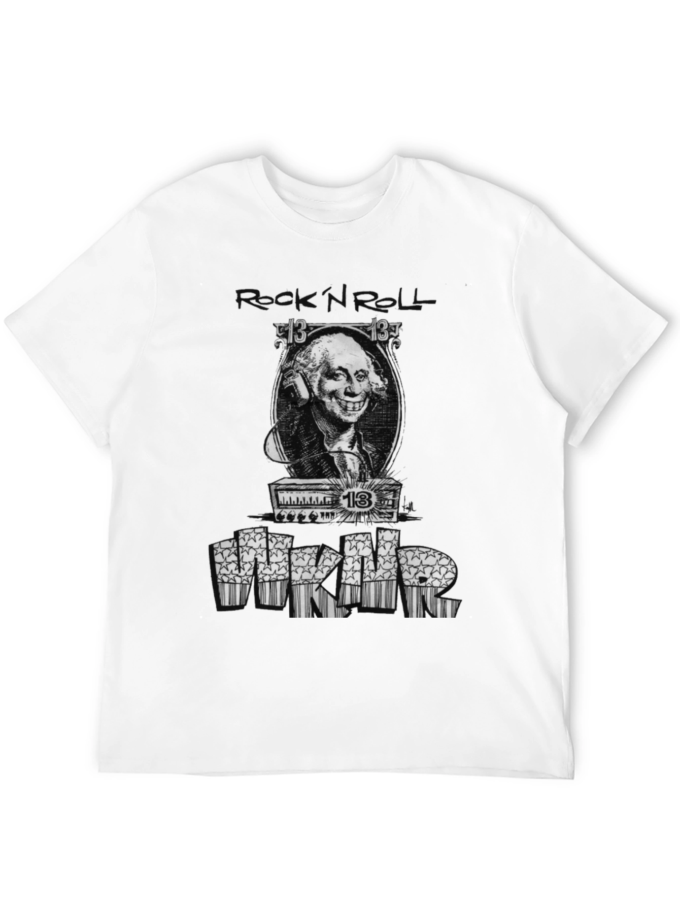 Rock N Roll Washington Graphic Tee - Black