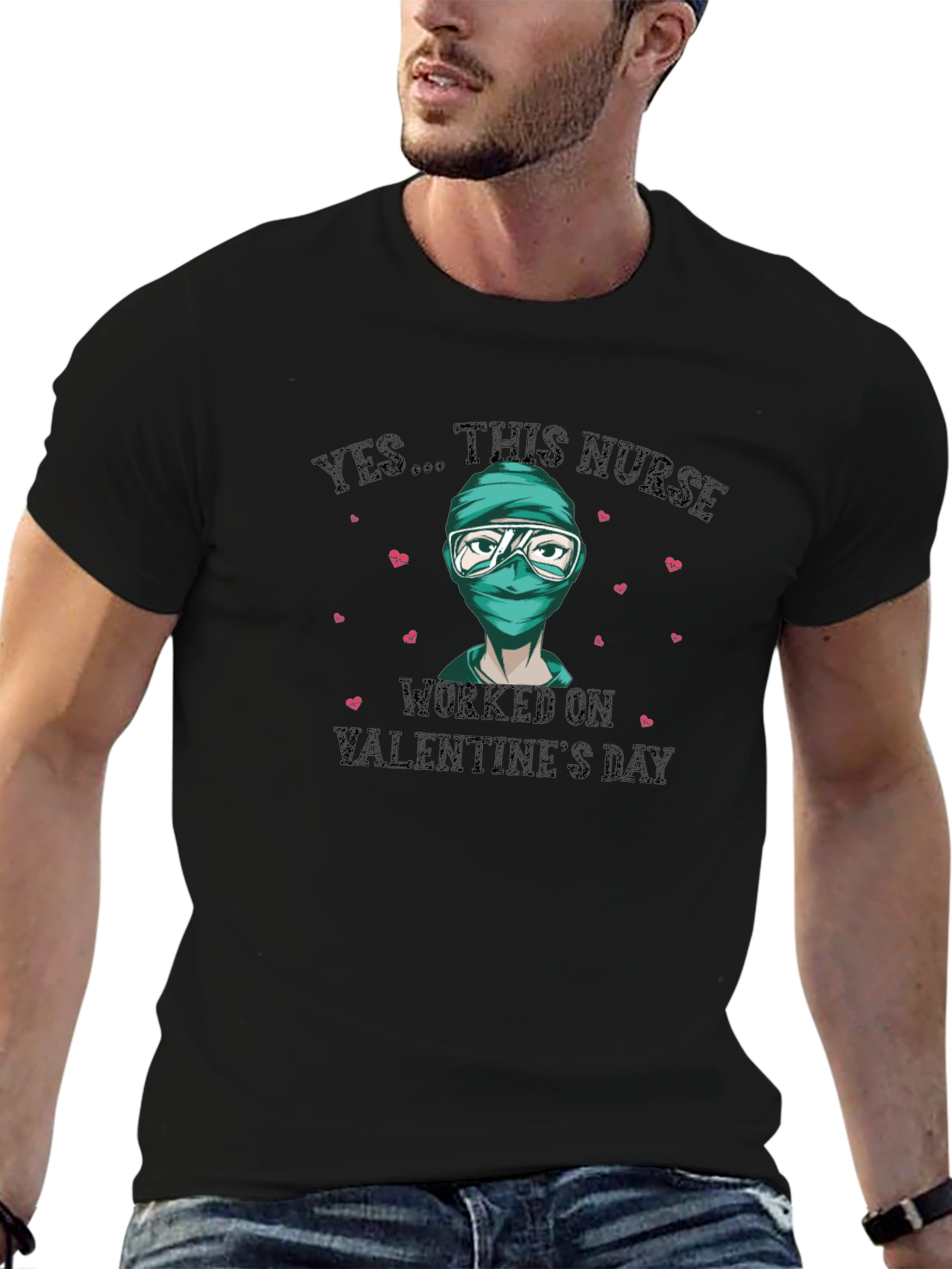 Valentines Day Nurse T-Shirt - Essential Worker Tee