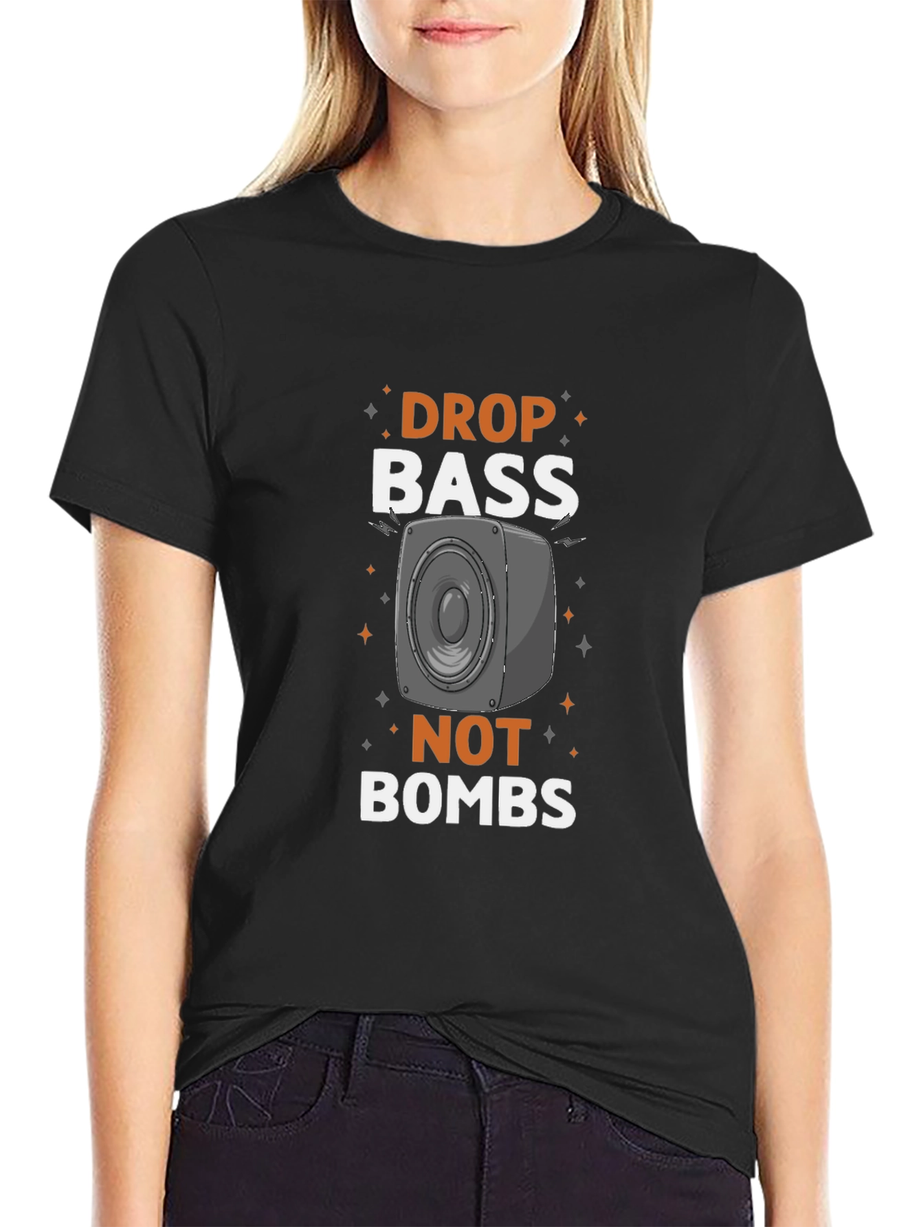 Drop Bass Not Bombs Graphic Tee