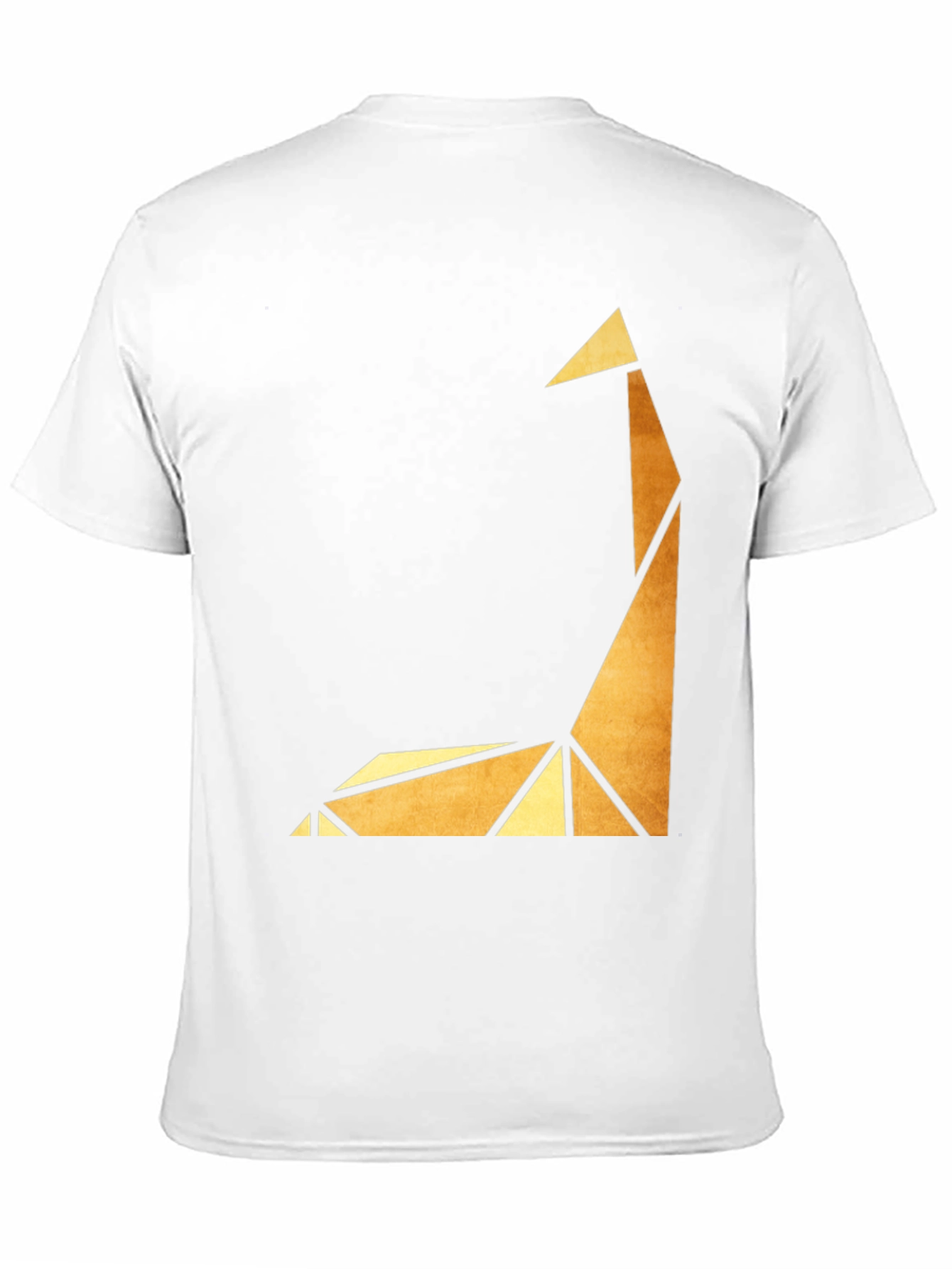 Geometric Giraffe Graphic Tee - Modern Art Shirt