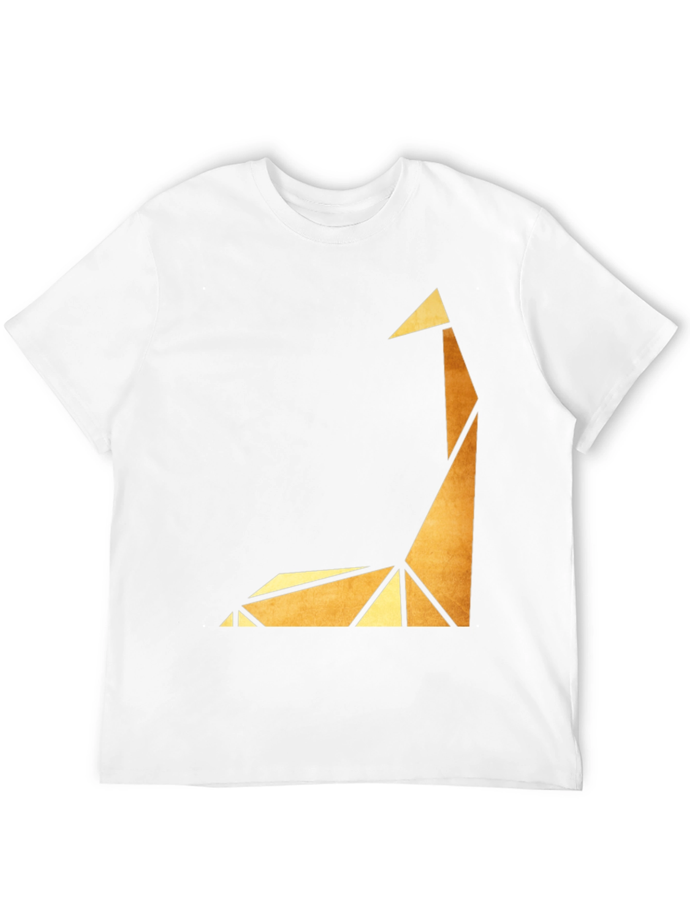 Geometric Giraffe Graphic Tee - Modern Art Shirt