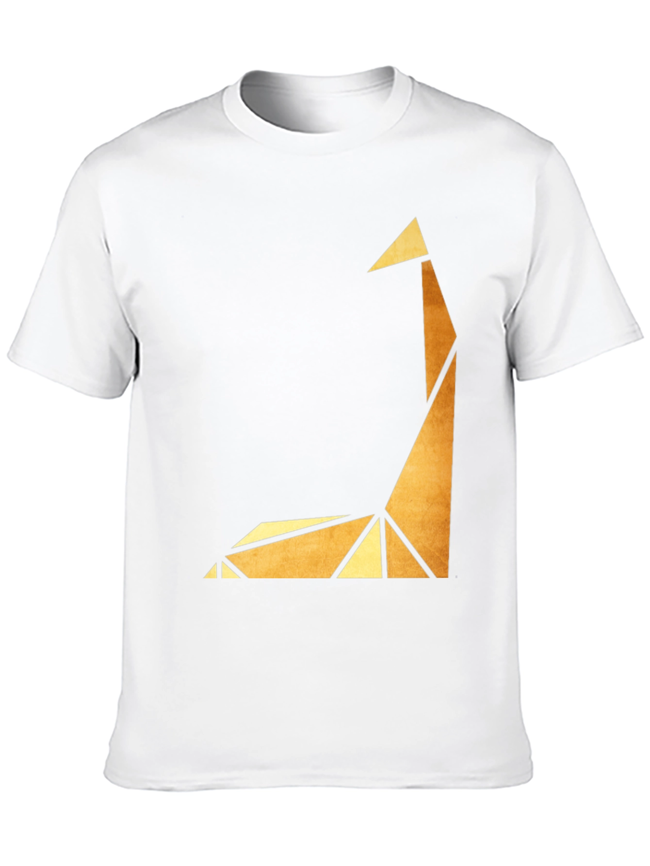 Geometric Giraffe Graphic Tee - Modern Art Shirt