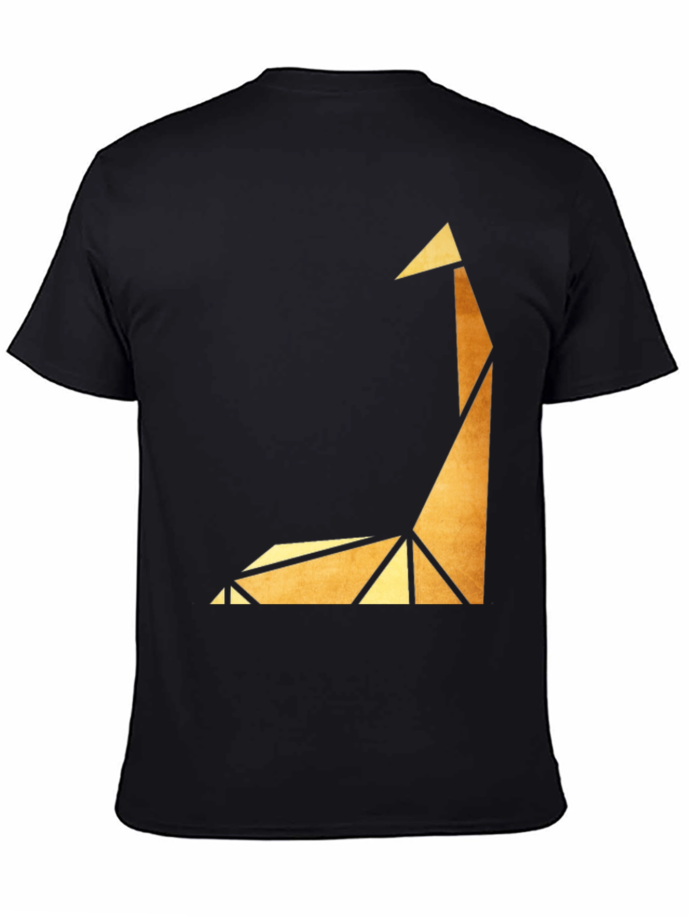 Geometric Giraffe Graphic Tee - Modern Art Shirt