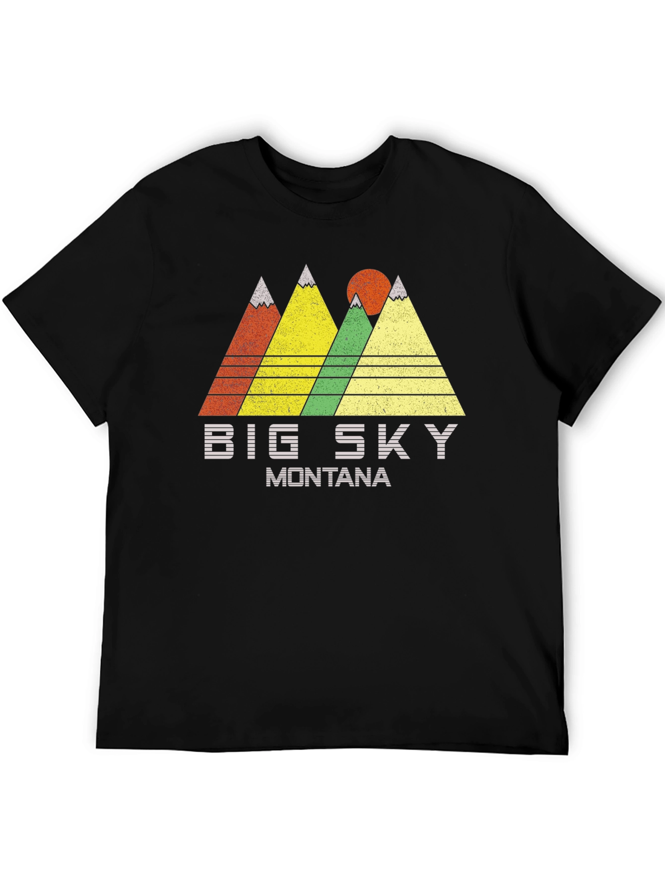Big Sky Montana Graphic Tee Retro Mountain T-Shirt
