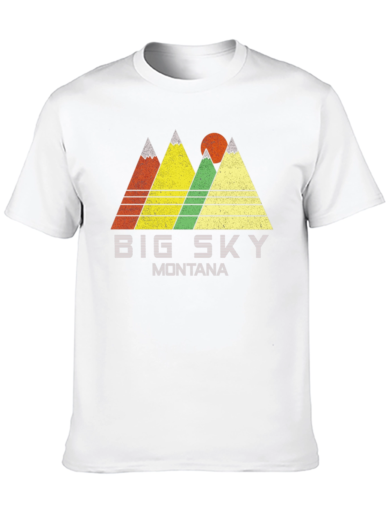 Big Sky Montana Graphic Tee Retro Mountain T-Shirt