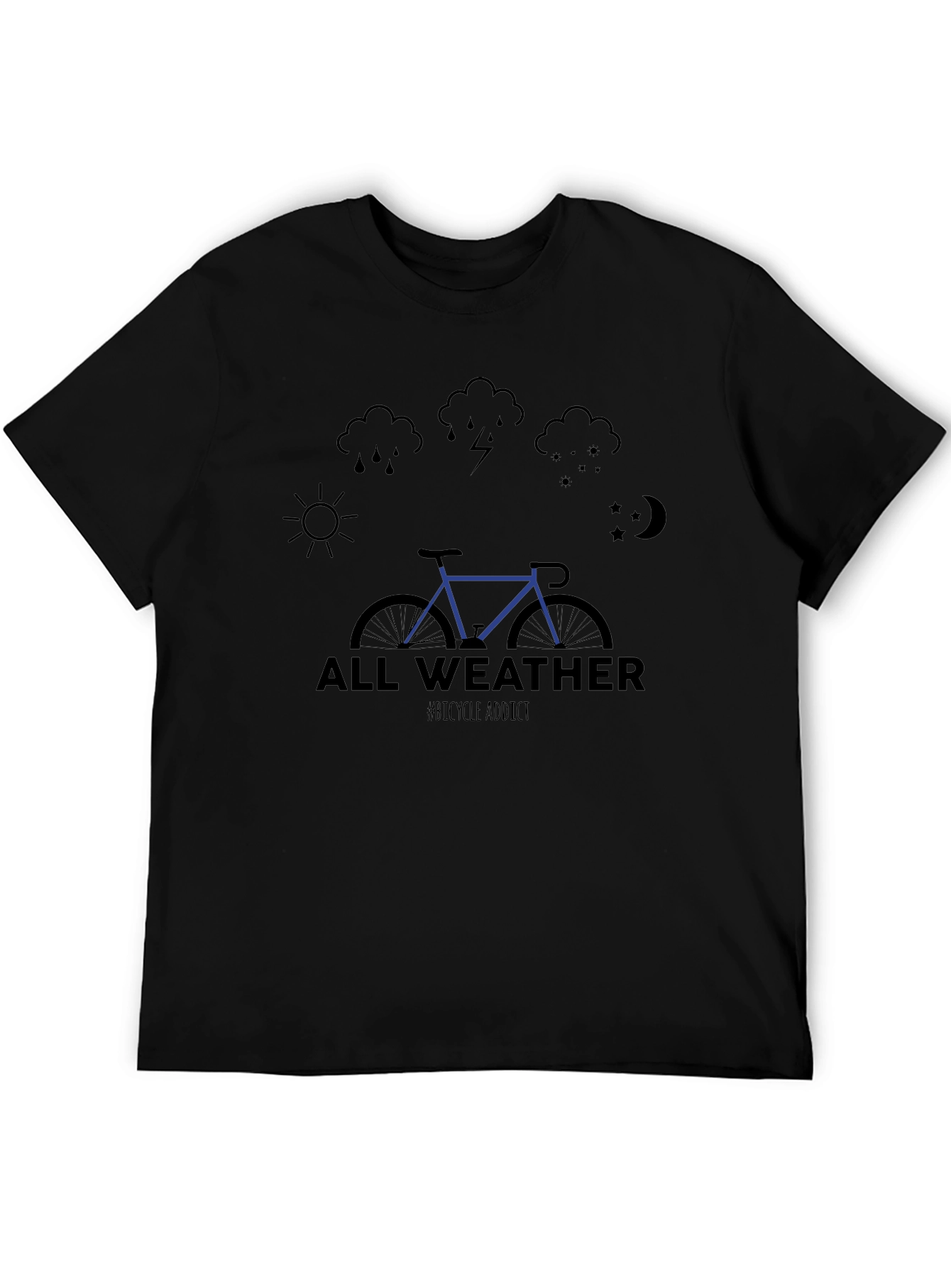 All Weather Bicycle Addict Graphic Tee