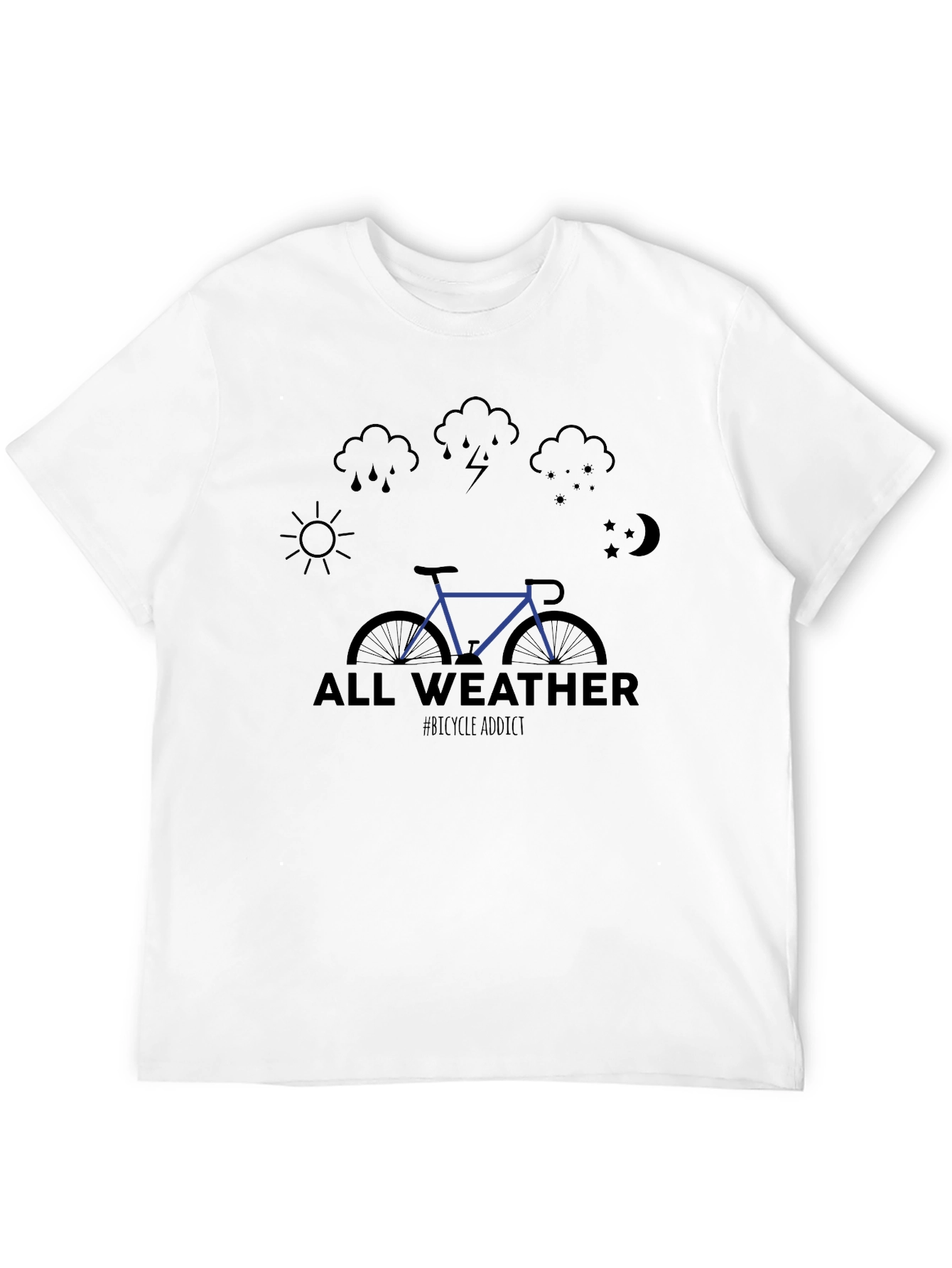 All Weather Bicycle Addict Graphic Tee