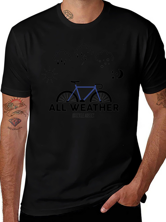 All Weather Bicycle Addict Graphic Tee