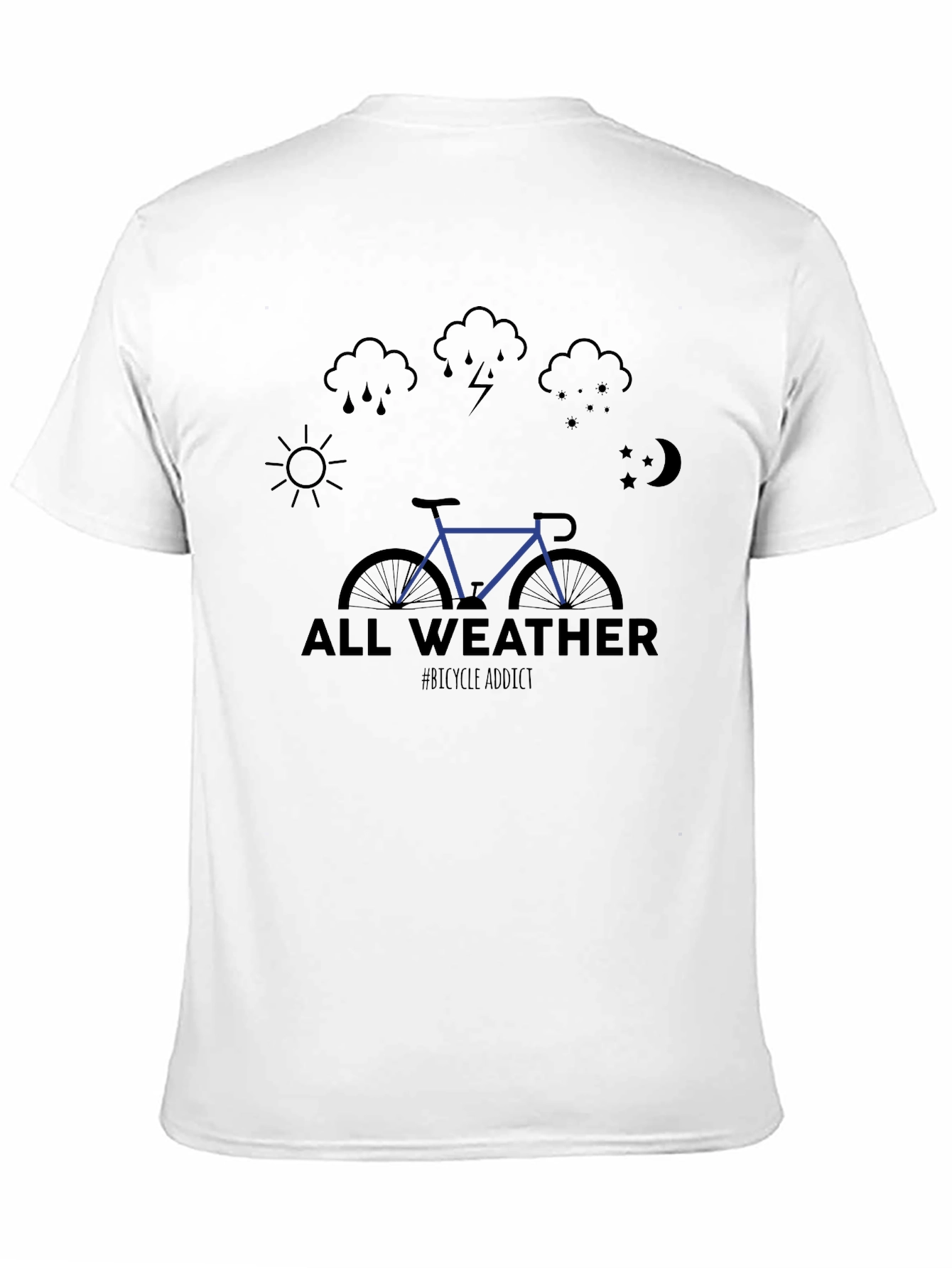 All Weather Bicycle Addict Graphic Tee