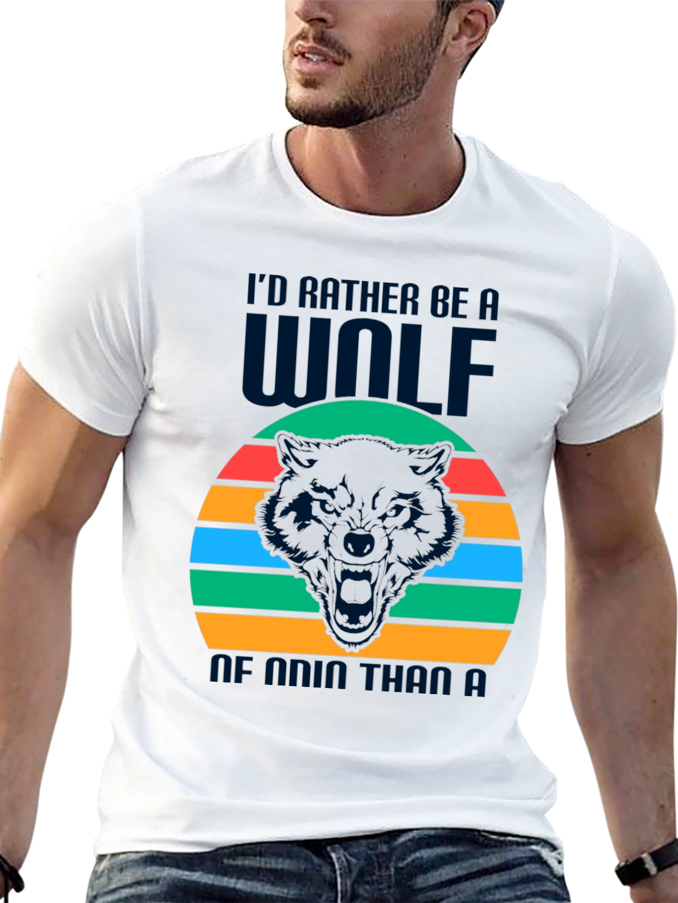Wolf Graphic Tee - Id Rather Be a Wolf