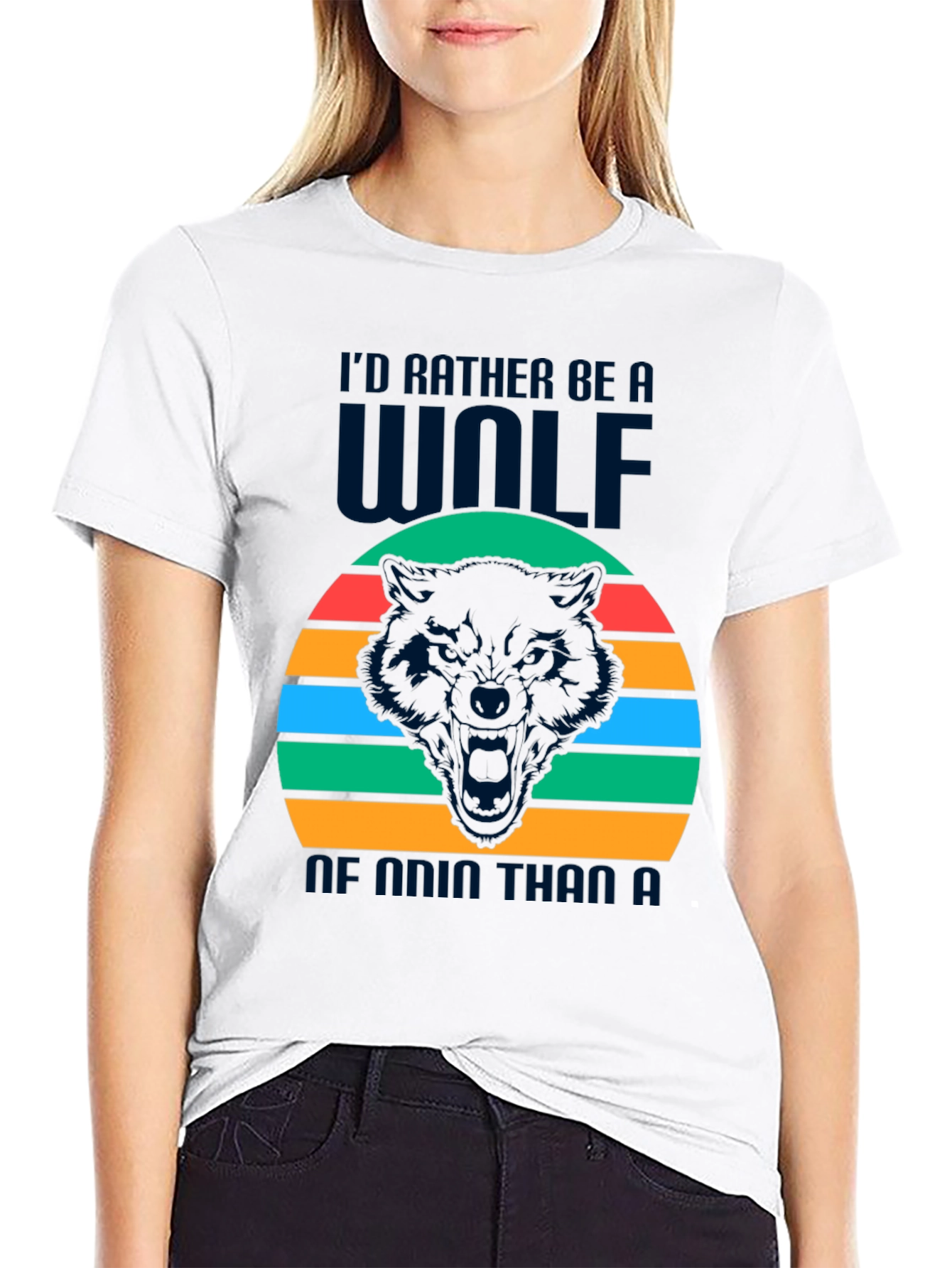Wolf Graphic Tee - Id Rather Be a Wolf