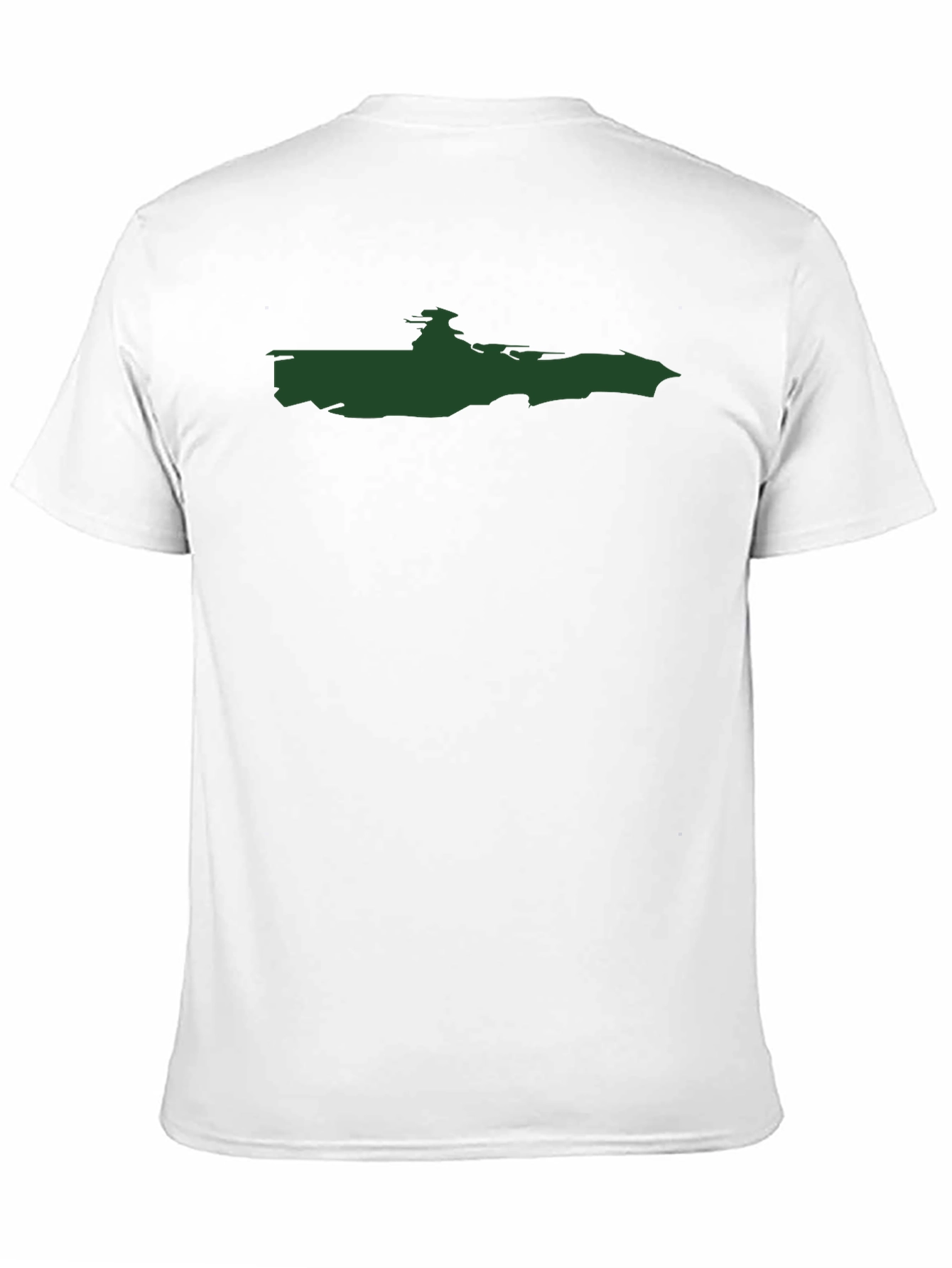 Black T-Shirt with Green Graphic Print