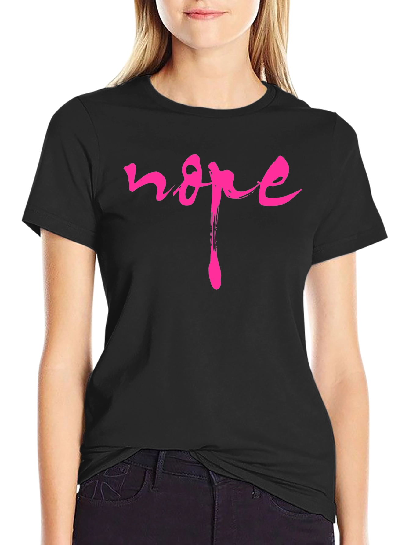Nope Graphic Tee - Brushstroke Design