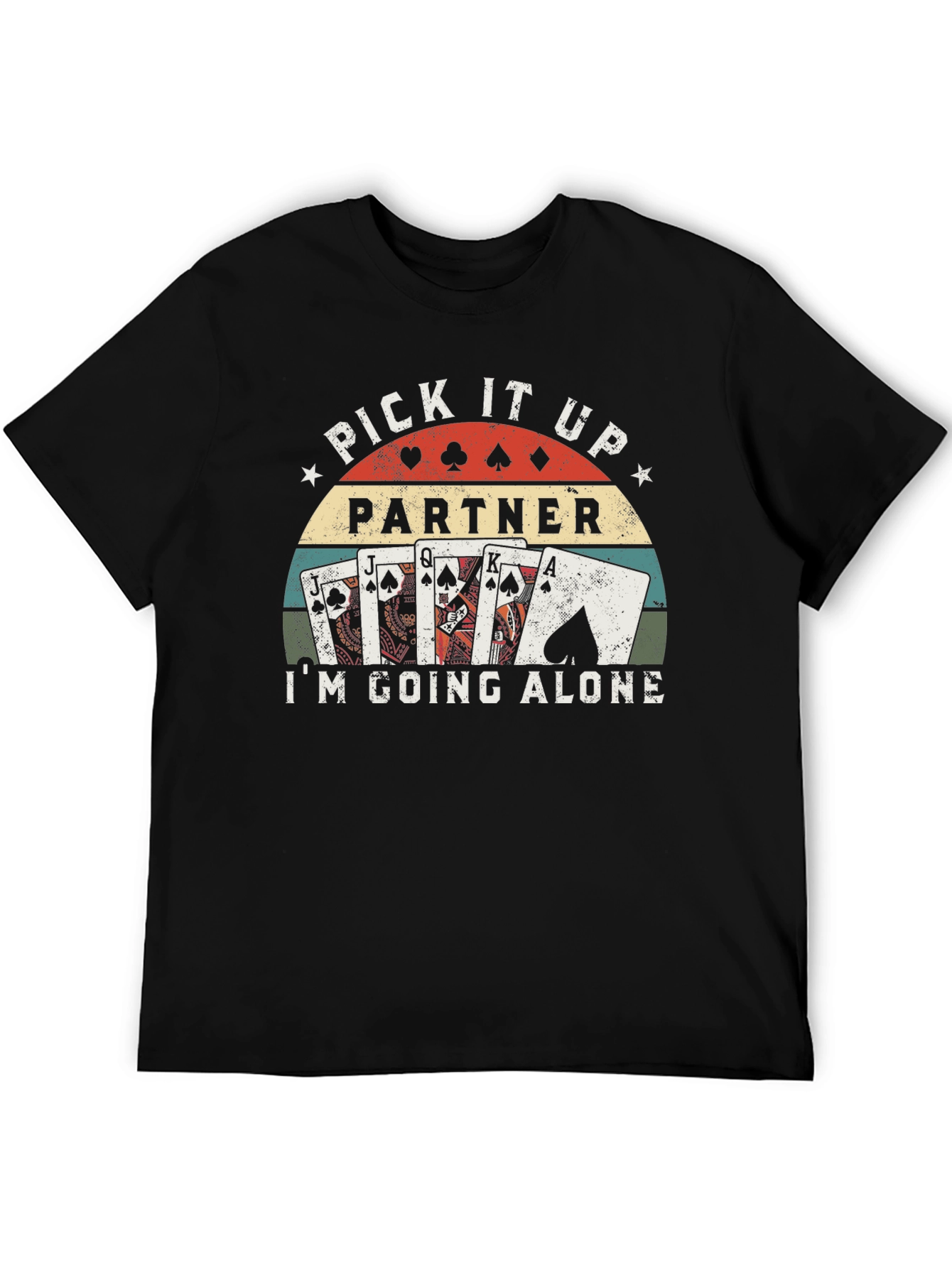Pick It Up Partner Euchre Card Game T-Shirt