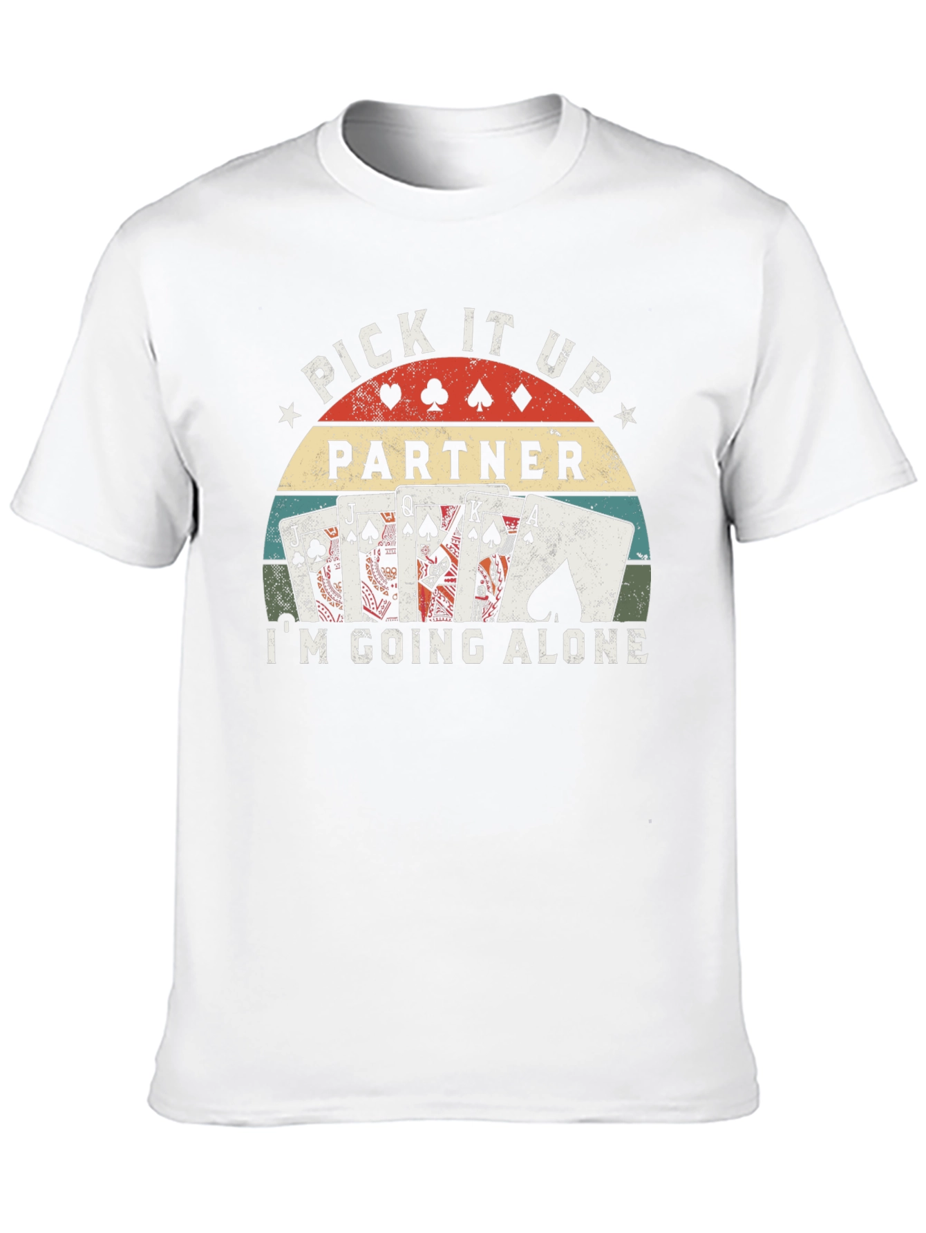 Pick It Up Partner Euchre Card Game T-Shirt