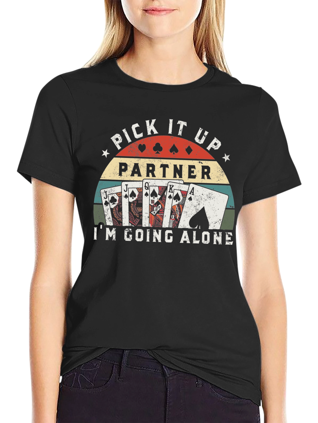 Pick It Up Partner Euchre Card Game T-Shirt