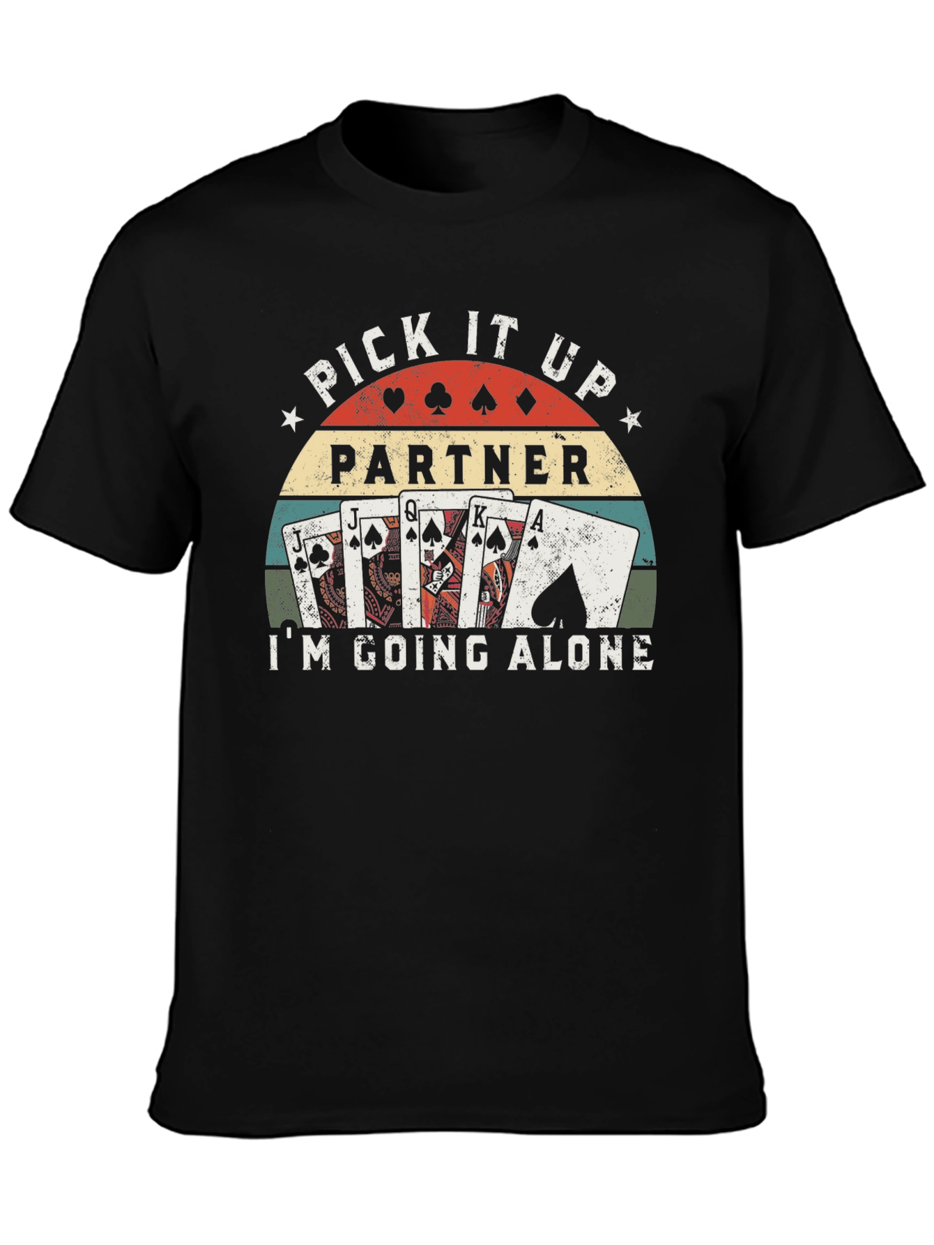 Pick It Up Partner Euchre Card Game T-Shirt