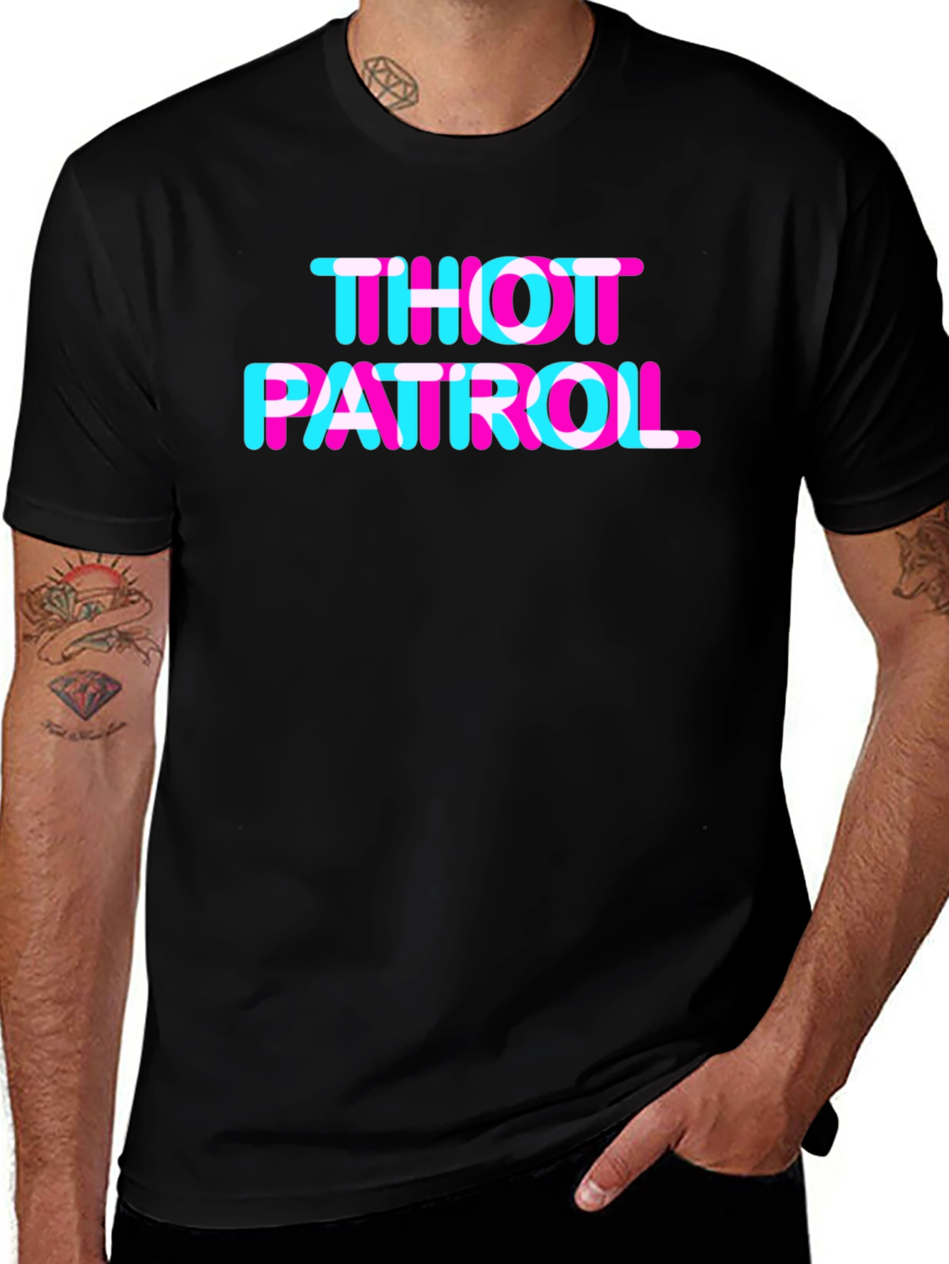 THOT PATROL Graphic Tee - TikTok Trend Inspired