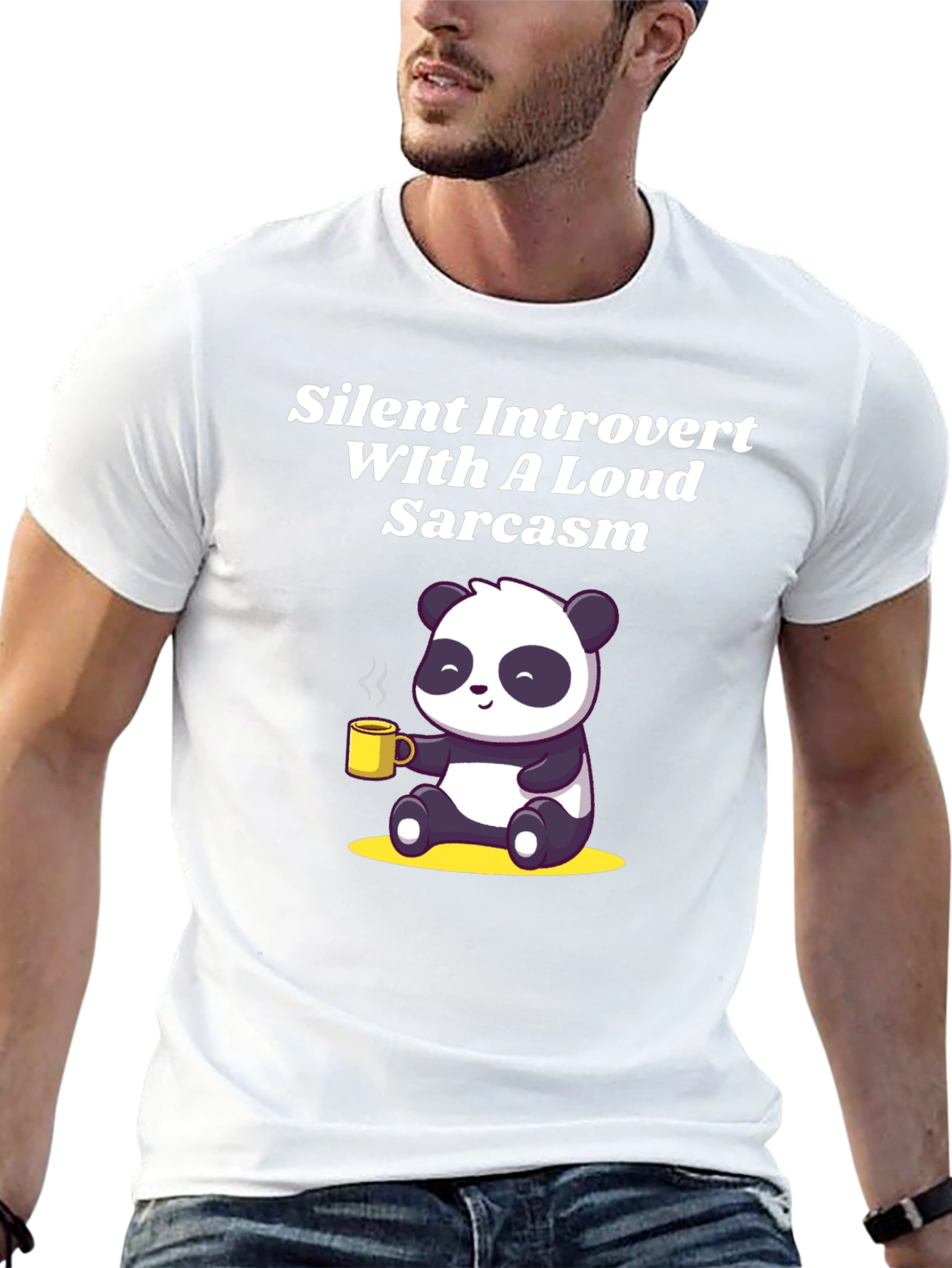 Introvert Panda Graphic Tee - Sarcastic Humor T-Shirt