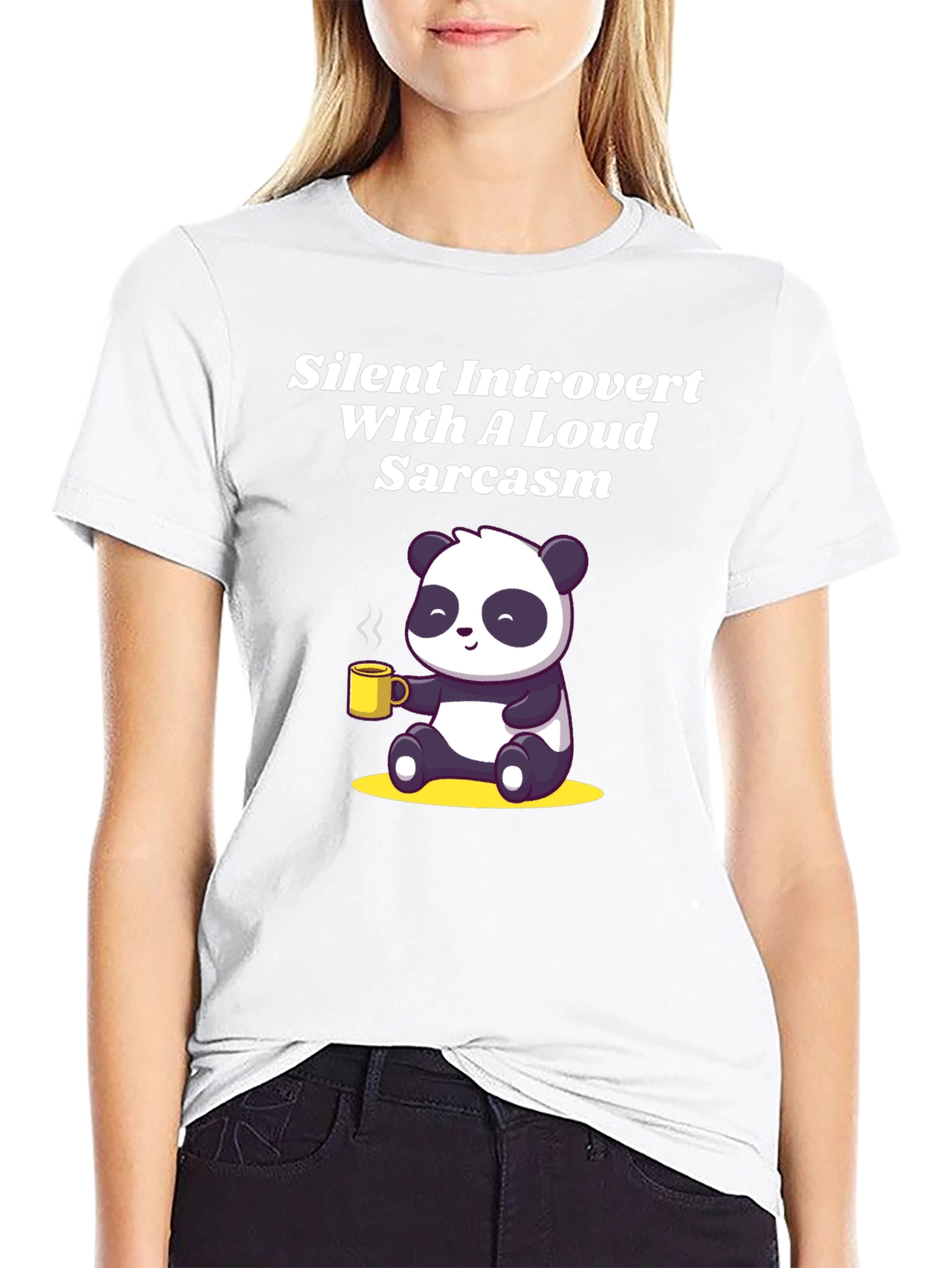Introvert Panda Graphic Tee - Sarcastic Humor T-Shirt