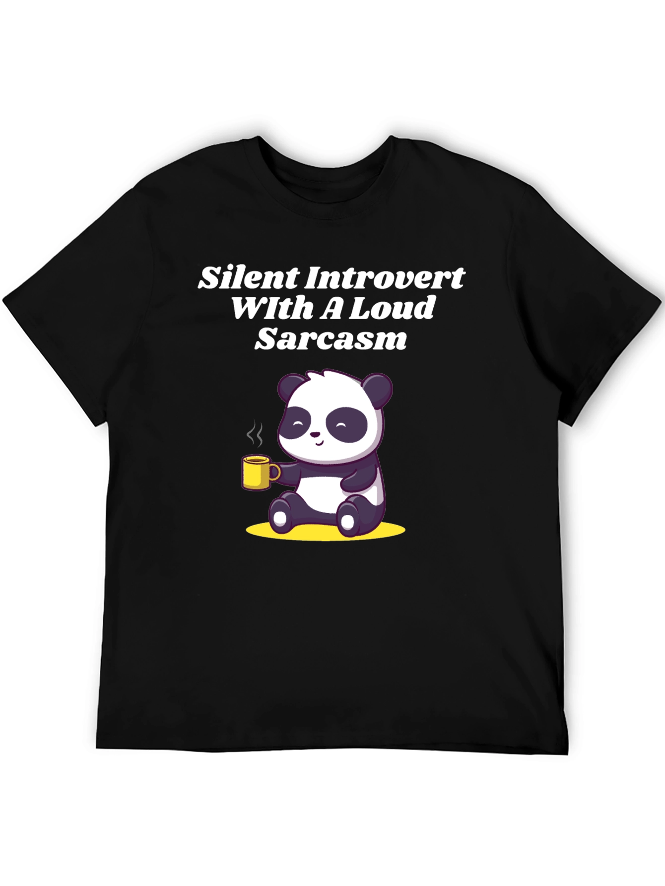 Introvert Panda Graphic Tee - Sarcastic Humor T-Shirt