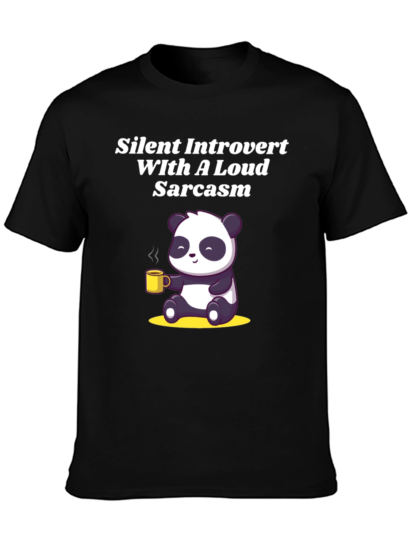 Introvert Panda Graphic Tee - Sarcastic Humor T-Shirt
