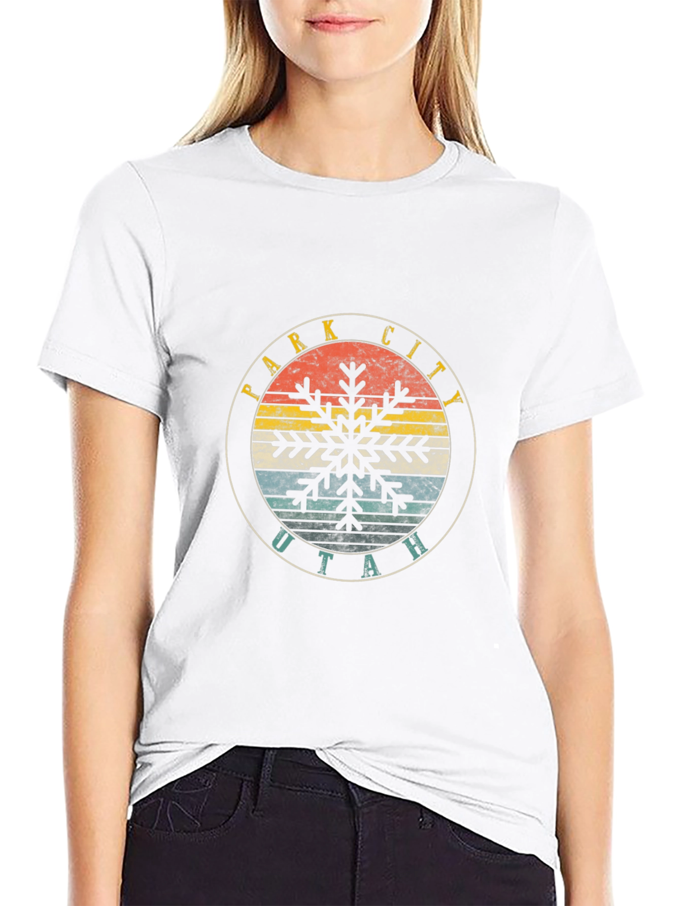 Park City Utah Snowflake T-Shirt