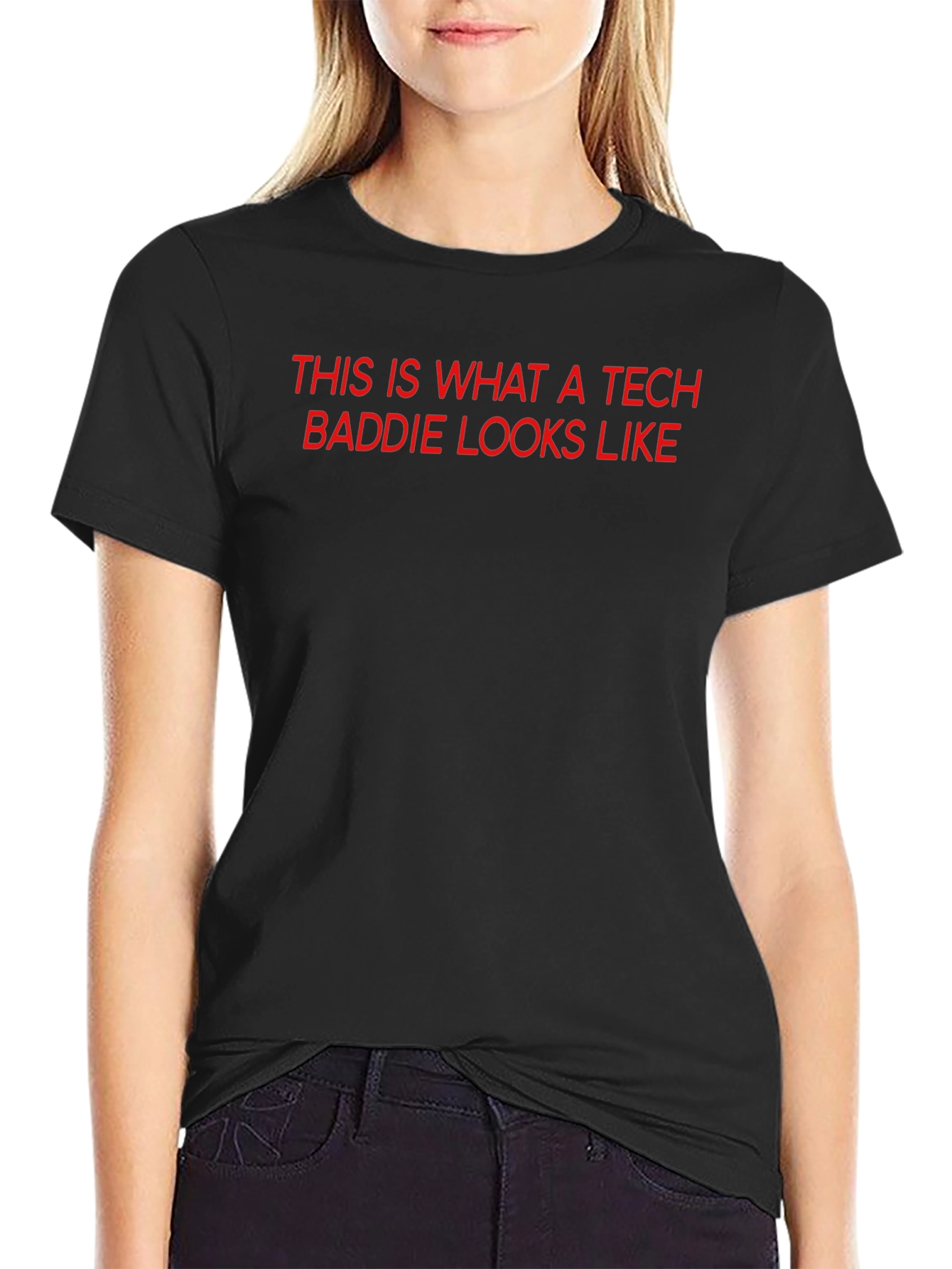 Tech Baddie Graphic Tee - Black