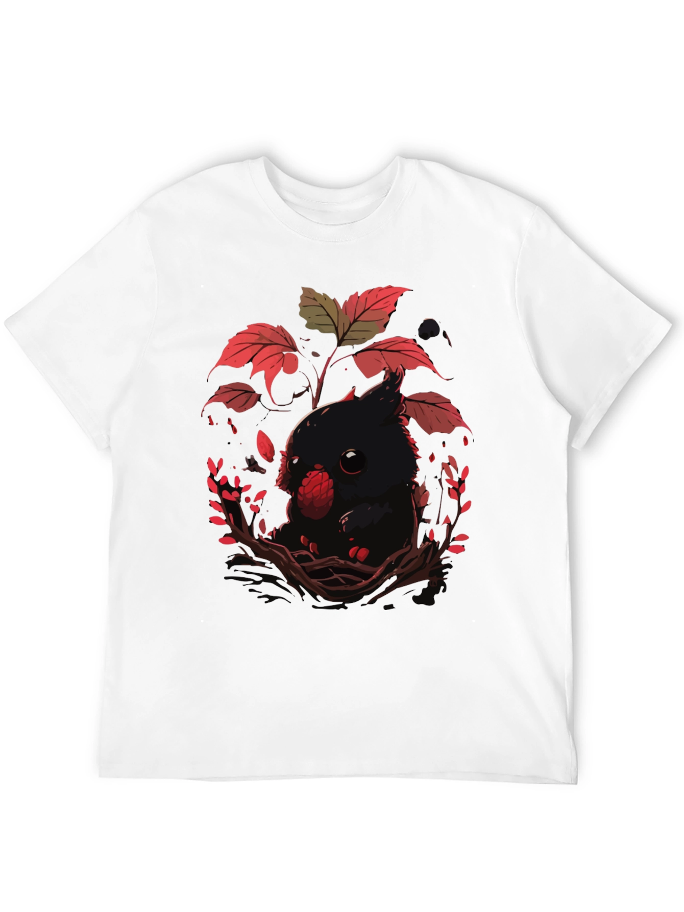 Cute Raven T-Shirt - Dark Academia Style