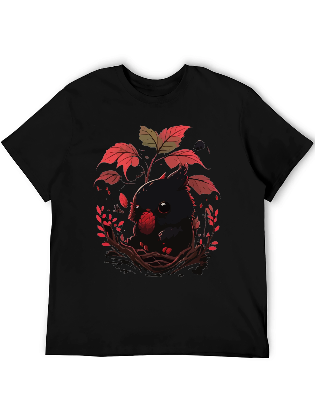 Cute Raven T-Shirt - Dark Academia Style
