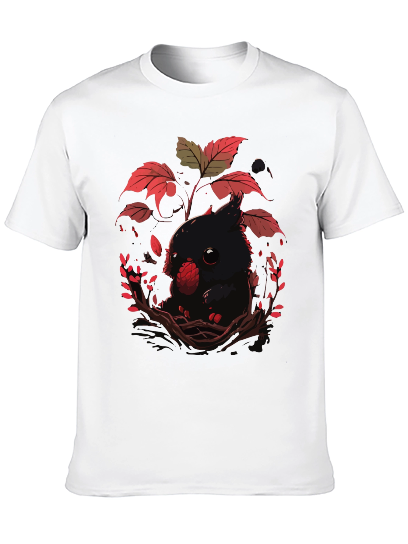 Cute Raven T-Shirt - Dark Academia Style