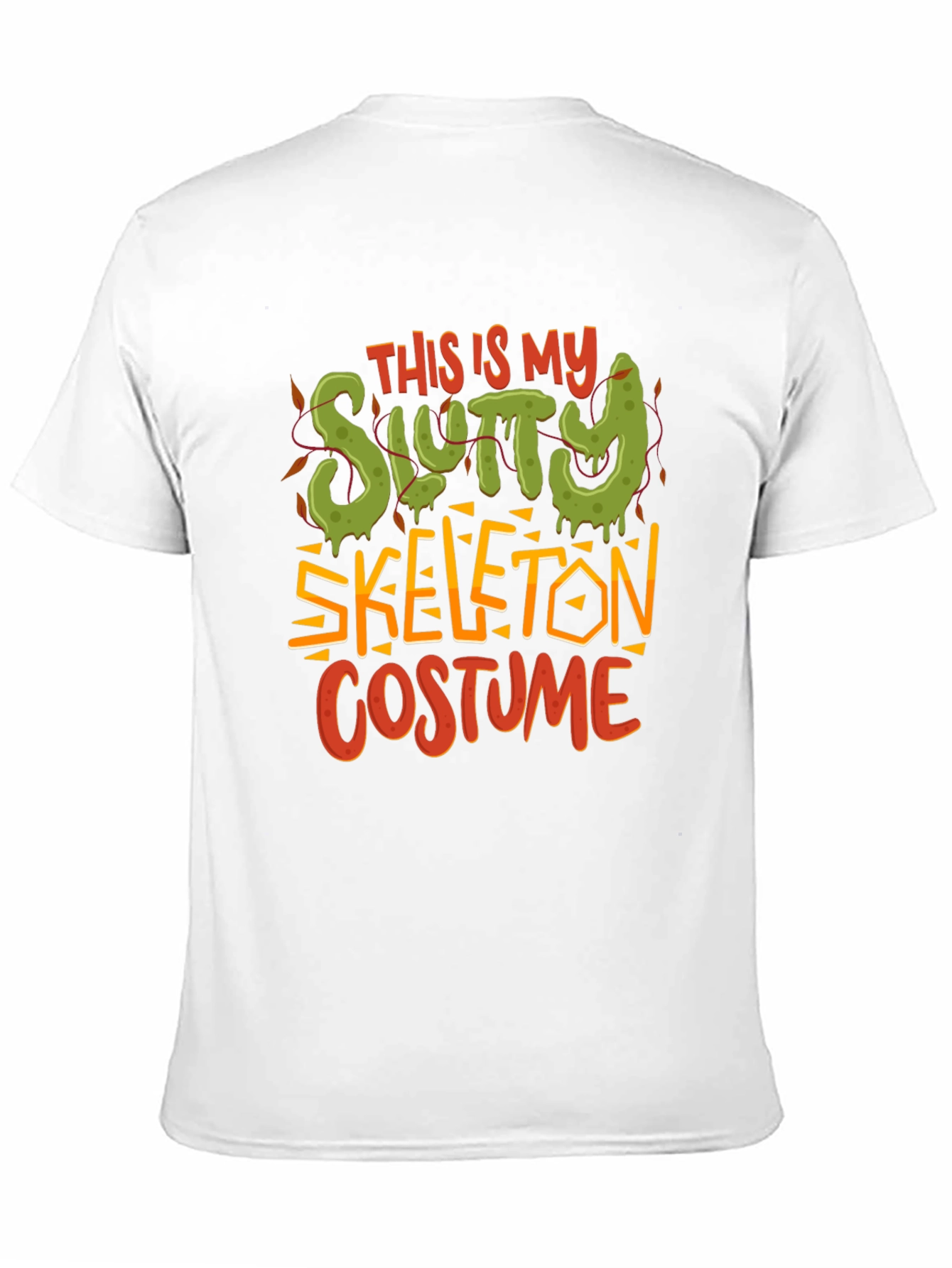 Slutty Skeleton Costume Graphic T-Shirt