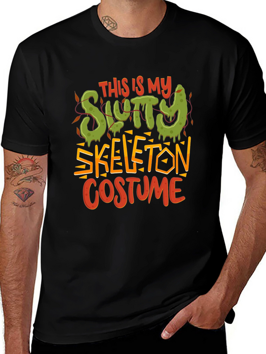 Slutty Skeleton Costume Graphic T-Shirt