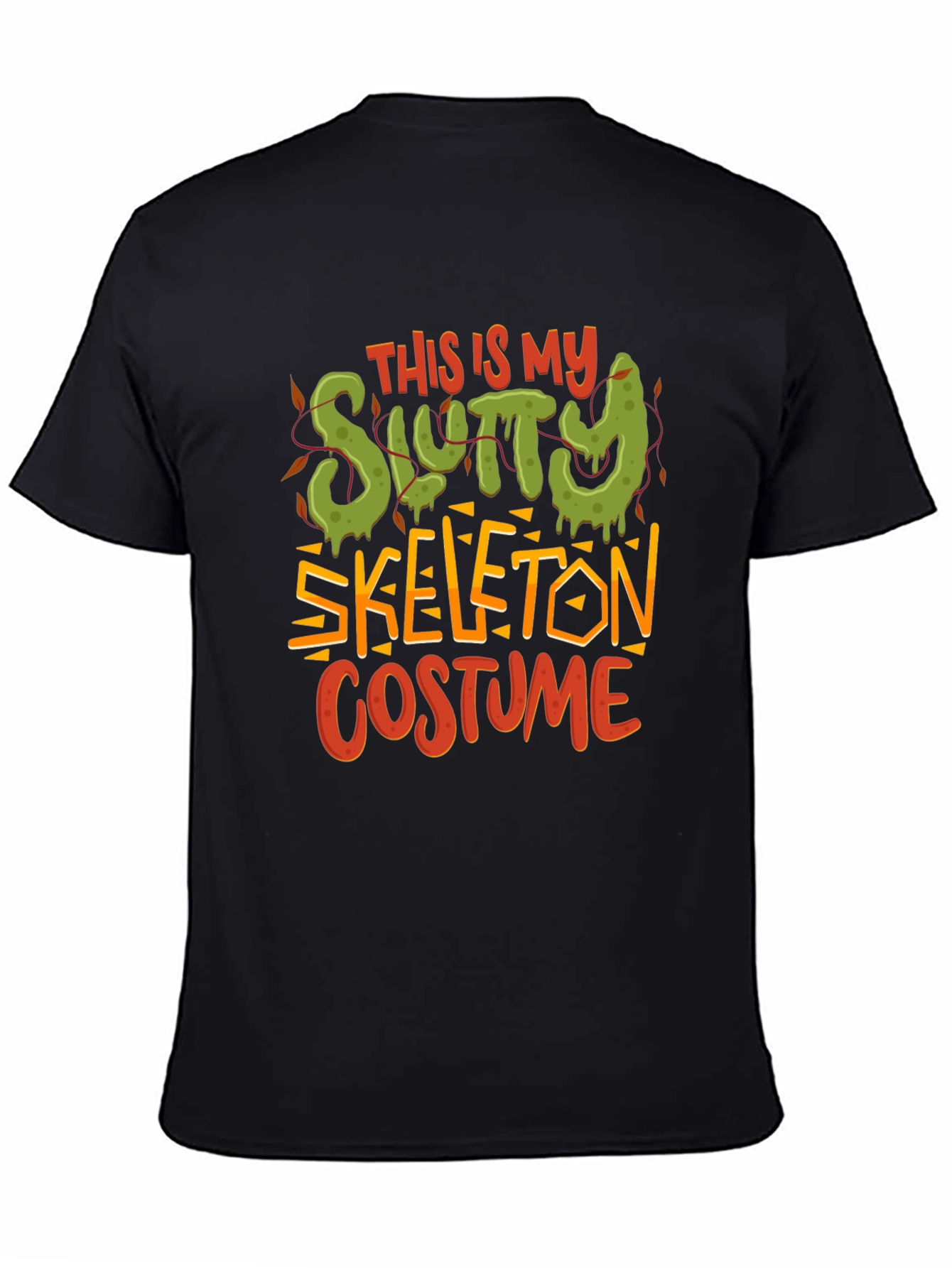 Slutty Skeleton Costume Graphic T-Shirt