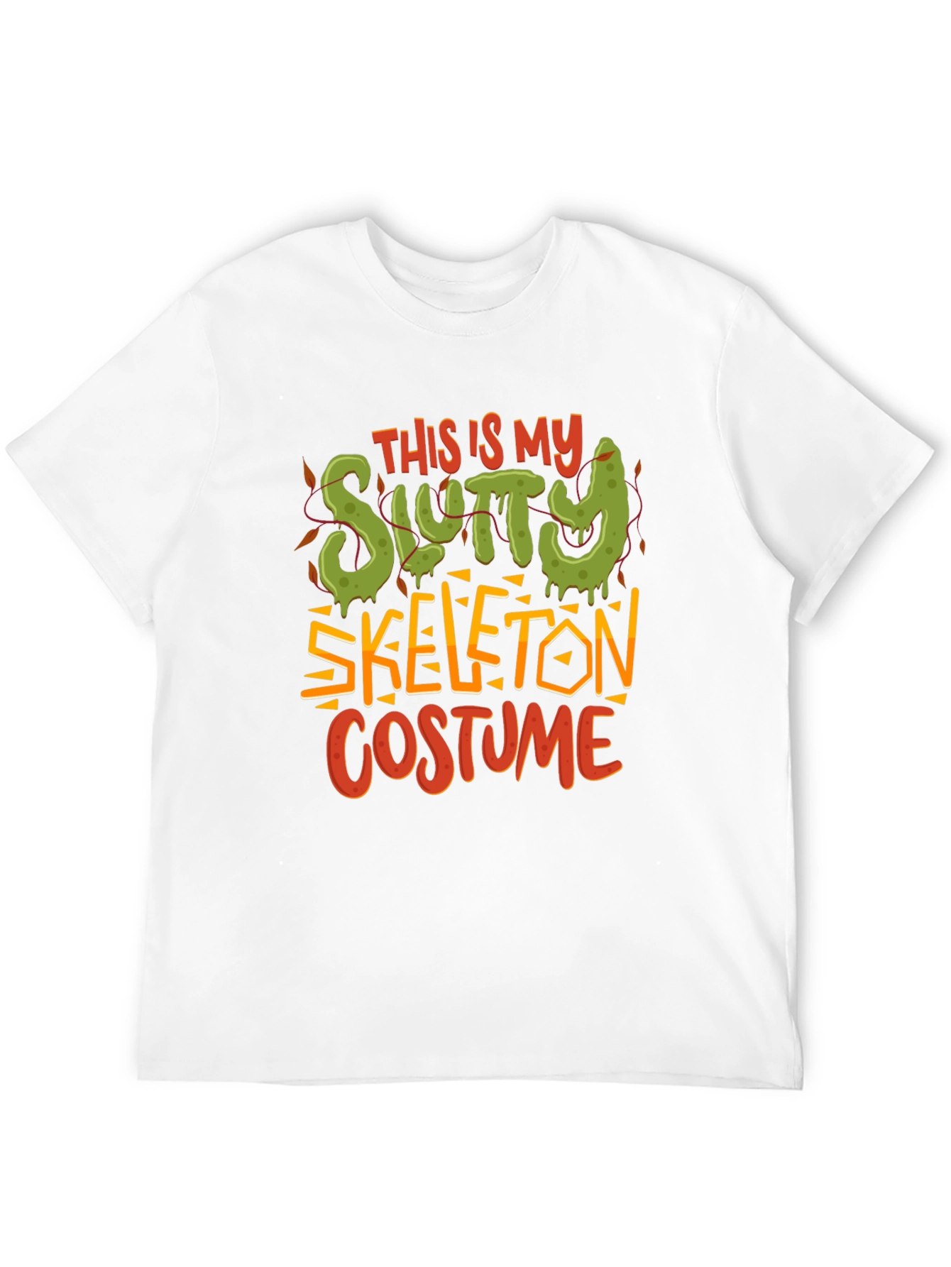 Slutty Skeleton Costume Graphic T-Shirt