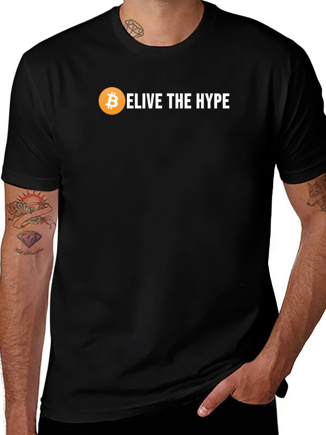 Believe the Hype Bitcoin Crypto T-Shirt