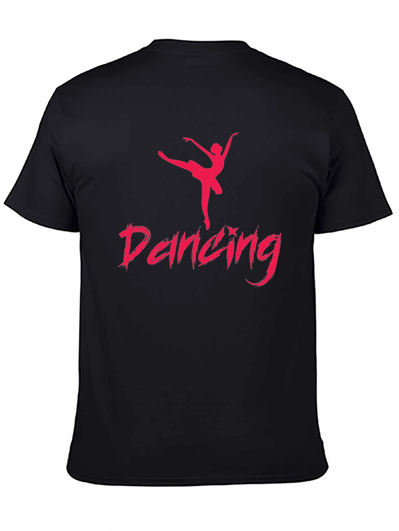 Dancing Silhouette Graphic Tee - Black