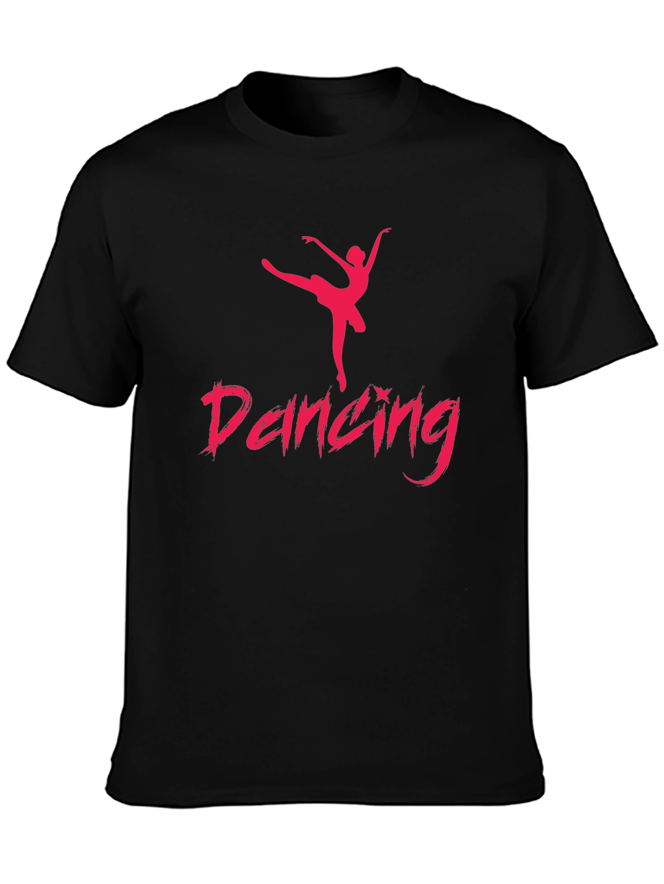 Dancing Silhouette Graphic Tee - Black